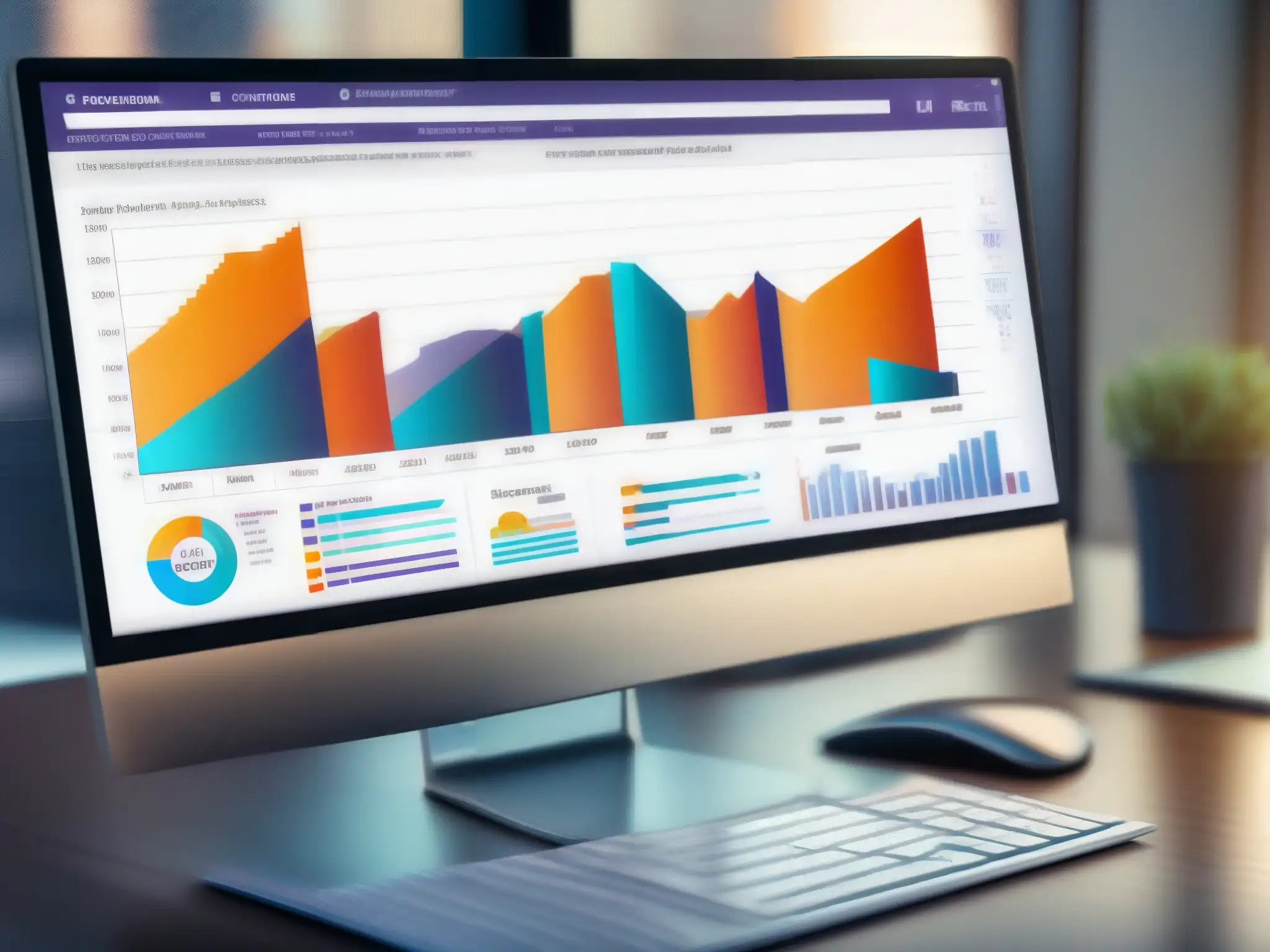 Análisis detallado en Zoom: gráficos y datos demográficos Análisis detallado de encuestas y Q&A en videoconferencias, con gráficos coloridos y datos demográficos en pantalla