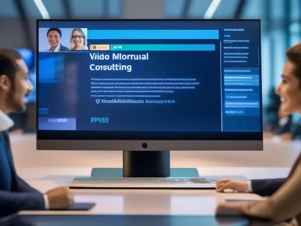 Conferencia multilingüe futurista: traducción en tiempo real y subtitulado Avances en traducción y subtitulado en videoconferencias multilingües, innovación tecnológica y diversidad profesional en pantalla