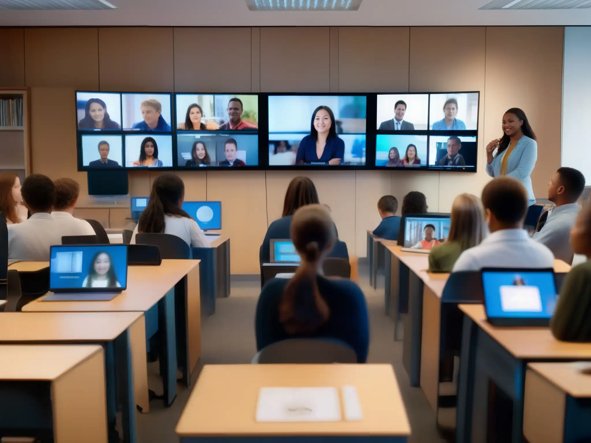 Videoconferencia escolar: detallada y segura Clase virtual con alta privacidad y seguridad