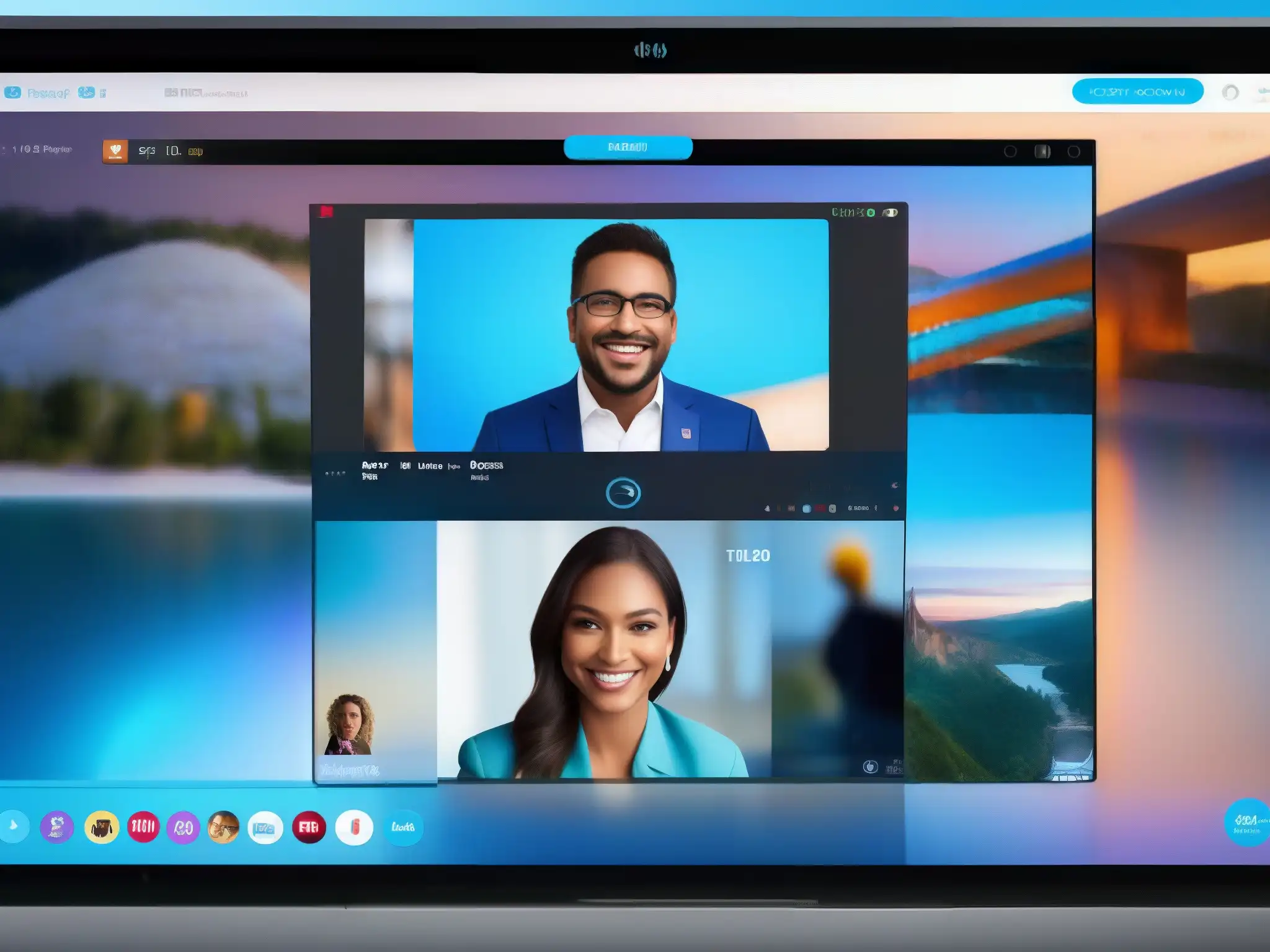Comparación de calidad: Zoom vs Skype en video llamadas Comparativa calidad videoconferencia Zoom Skype: Imagen de alta resolución muestra diferencias claras entre video llamadas en Zoom y Skype