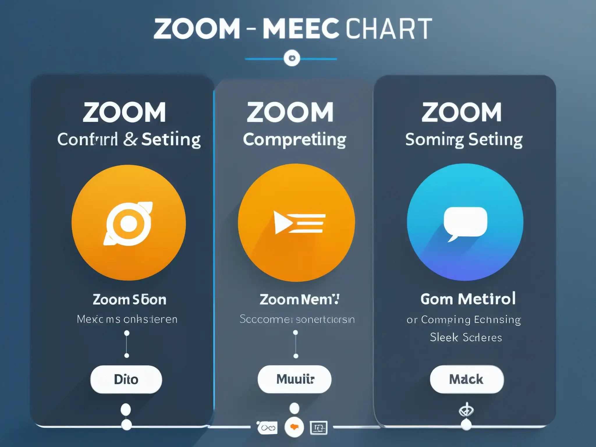Comparativa detallada: Zoom vs Comparativa de control de asistentes en videoconferencias: gráfico detallado de Zoom y GoToMeeting resaltando funciones de control y diseño moderno