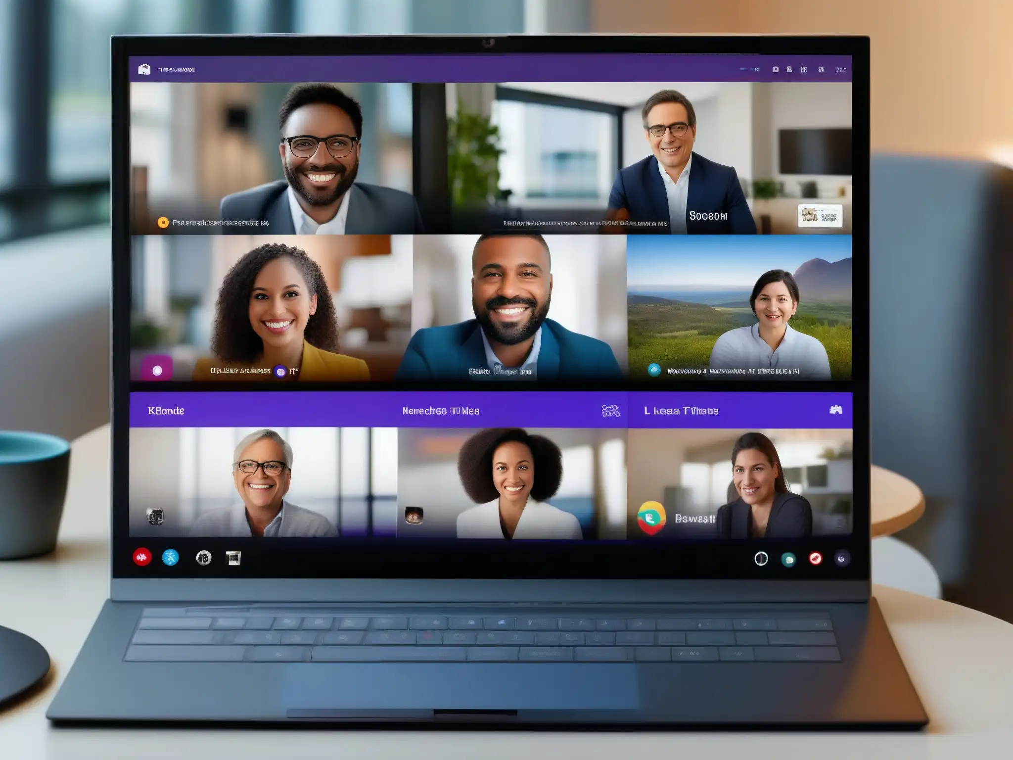 Comparativa en 8k de Interfaces: Zoom, Teams, Meet Comparativa detallada de interfaces de videoconferencia de Zoom, Microsoft Teams y Google Meet