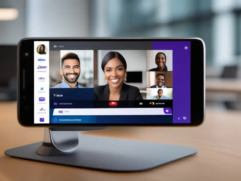 Comparativa de eficiencia de datos en videoconferencias móviles con Zoom y Microsoft Teams en un entorno de oficina moderno y eficiente