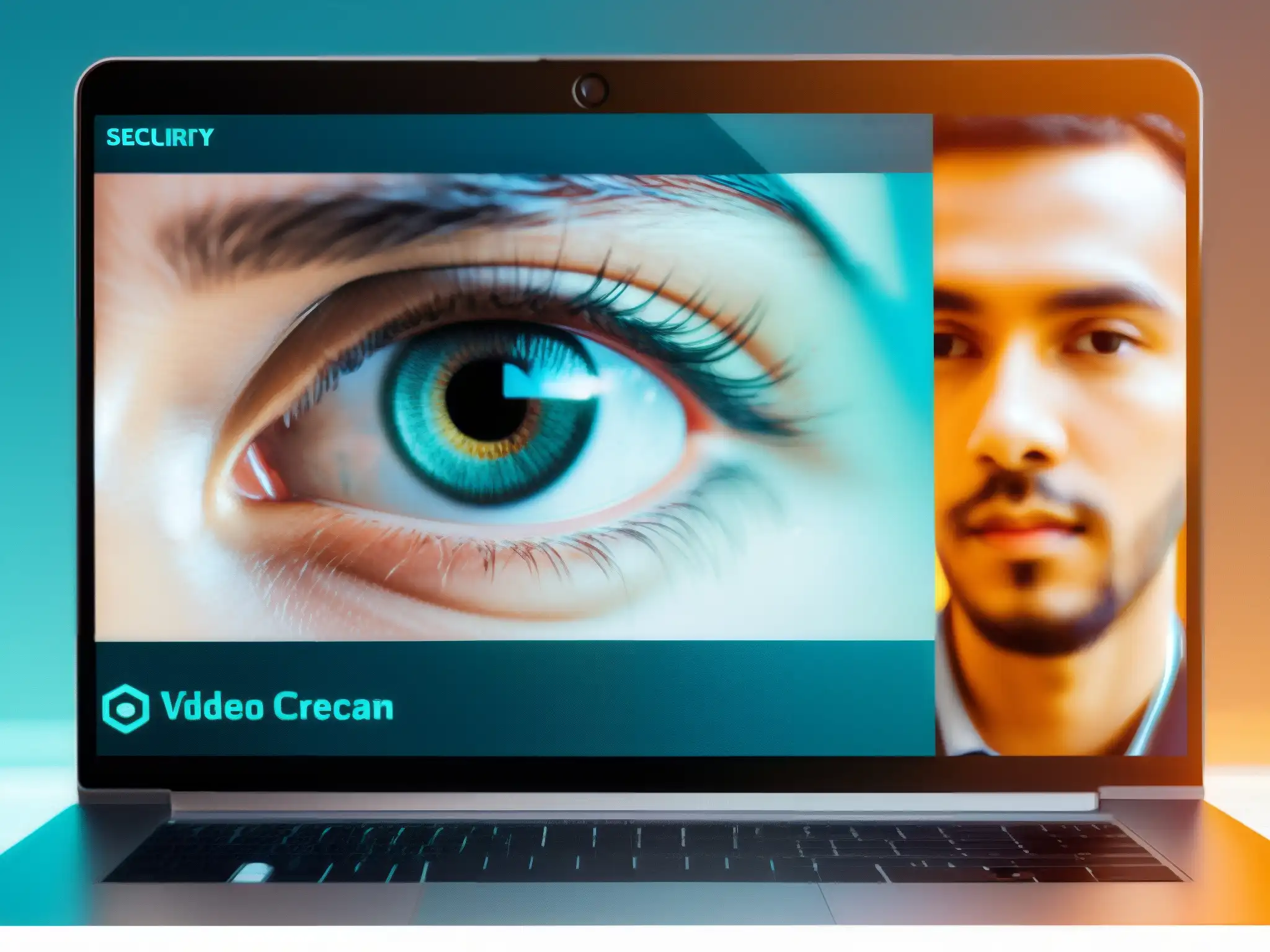 Ciberseguridad para Videoconferencias: Ojo en la Tecnología Comparativa estándares seguridad videoconferencia: Imagen futurista con detallados algoritmos de seguridad y protección en tonos azules y verdes