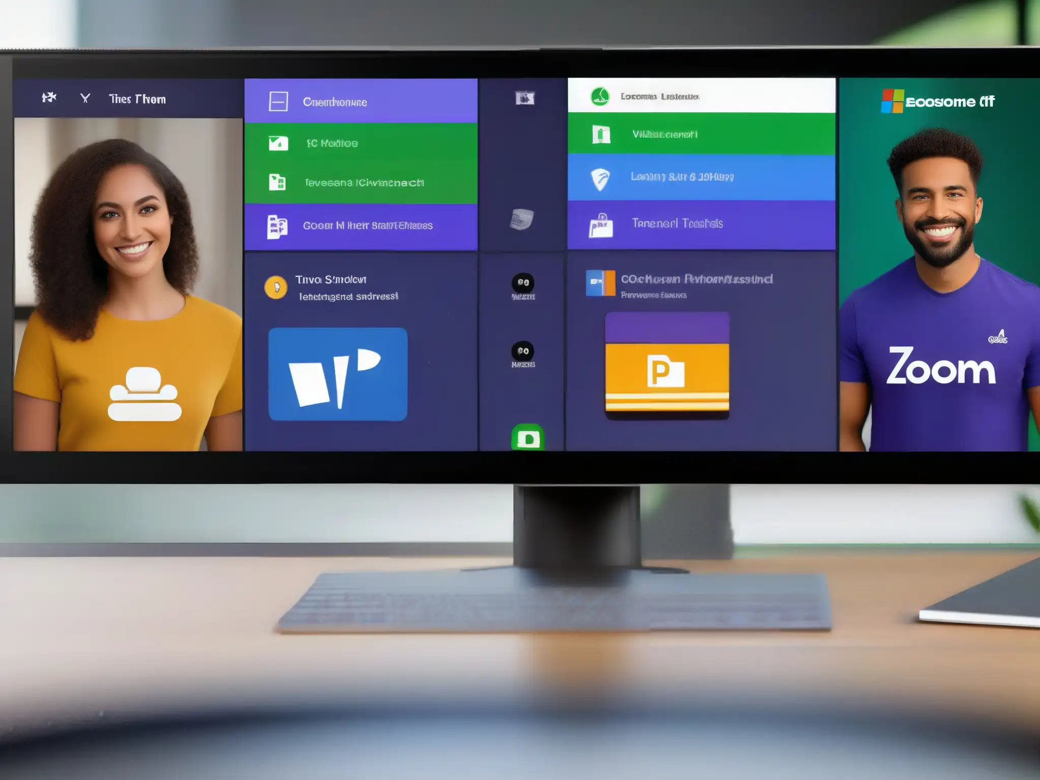 Comparación detallada: Zoom vs Comparativa de herramientas de videoconferencia para educadores: Interfaz de Zoom vs