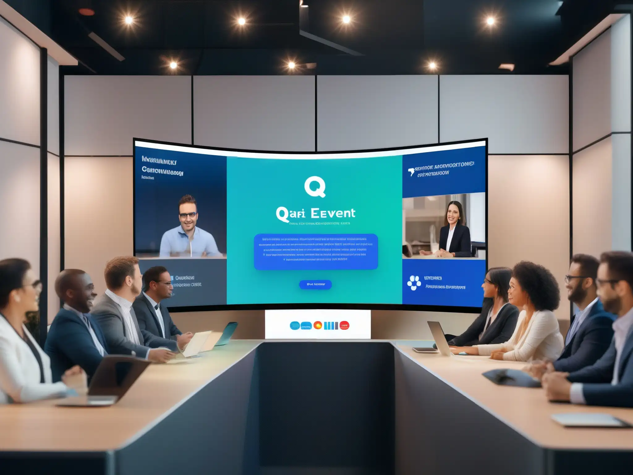 Comparativa de herramientas de videoconferencia en evento virtual con audiencia interactiva y herramientas de gestión de eventos