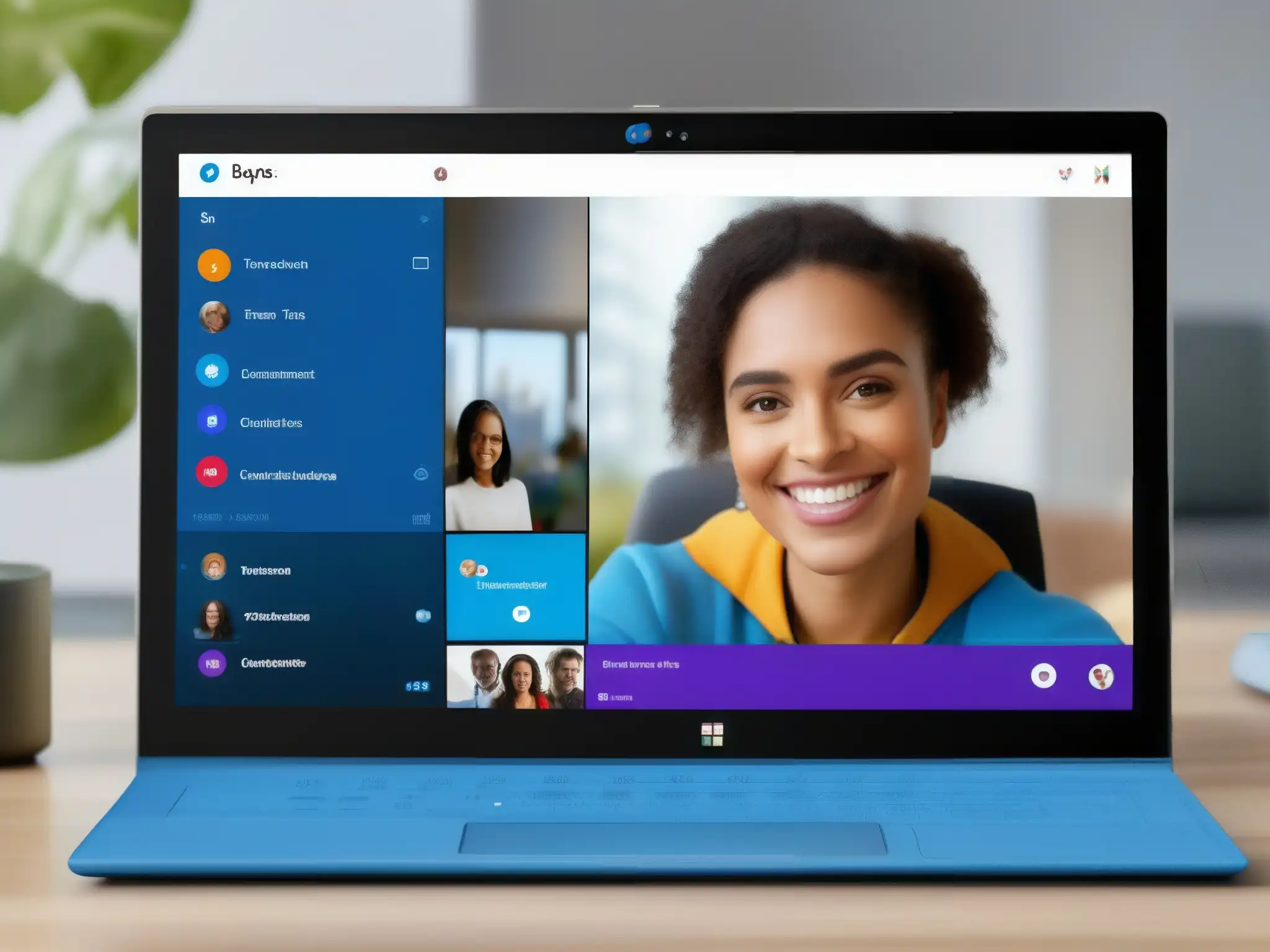 Comparación Skype Gratuito y Microsoft Teams: Diseño e Interfaz Comparativa de herramientas de videoconferencia gratuitas: Interfaz de usuario de Skype Gratuito vs