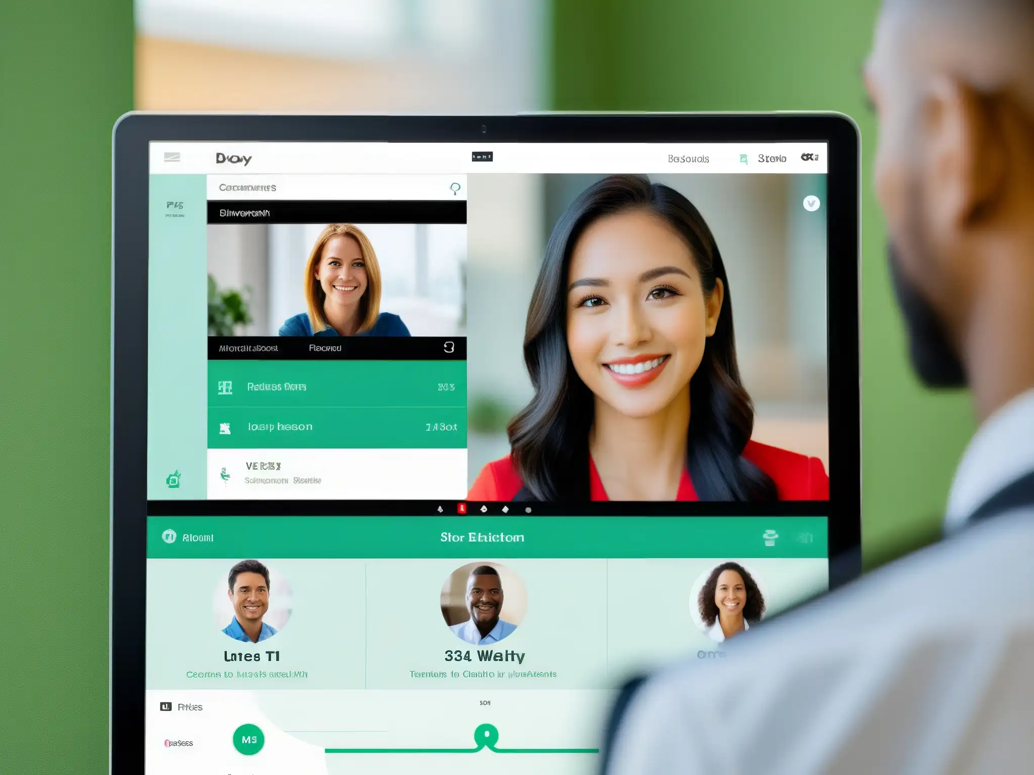 Comparación de VSee y Doxy Comparativa de herramientas de videoconferencia para profesionales de la salud con interfaces modernas y características de telemedicina avanzadas