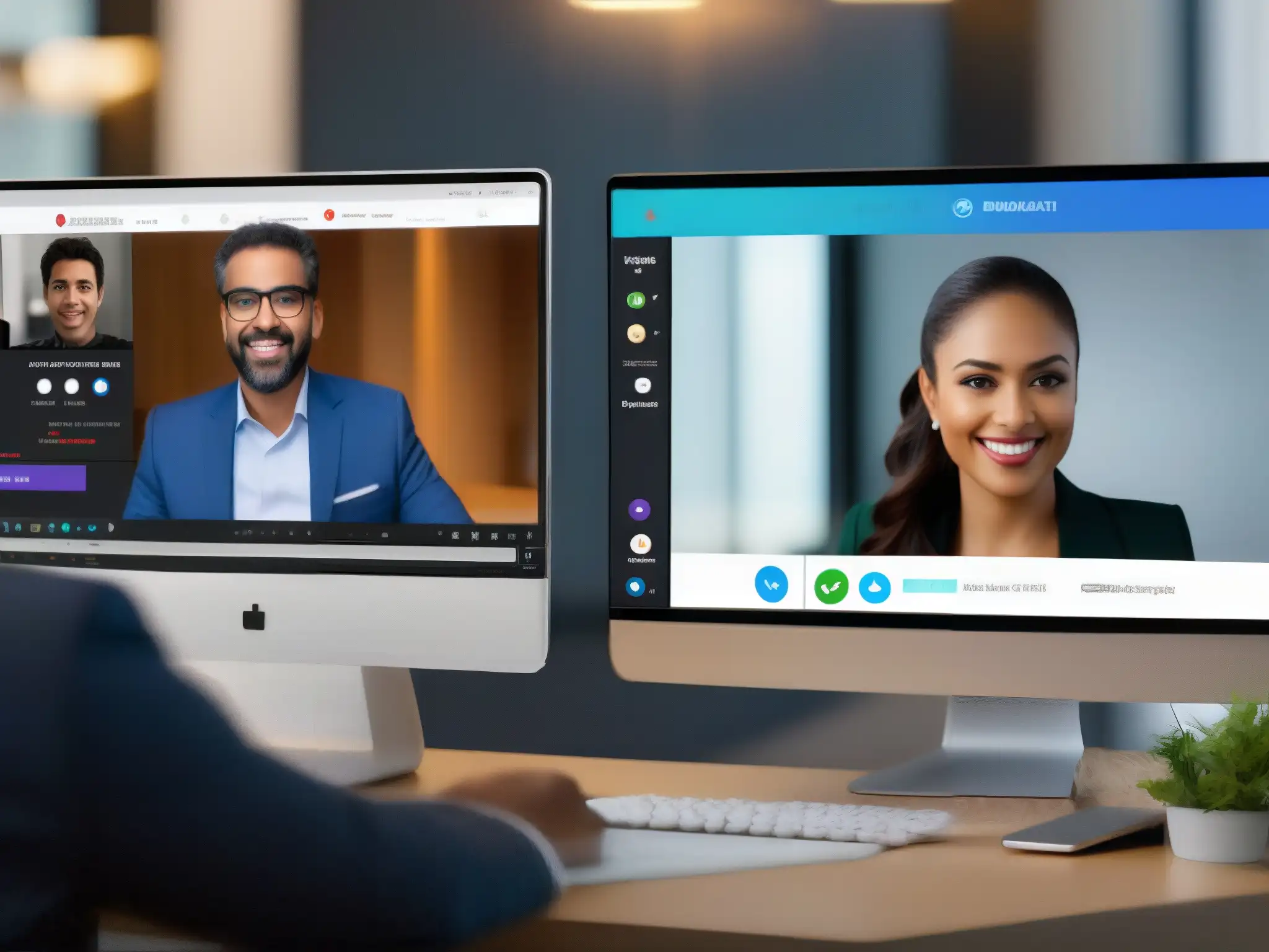 Comparativa detallada: GoToWebinar vs Comparativa de herramientas de videoconferencia profesionales: Detalles en 8k de GoToWebinar y Zoom Webinars, destacando sus interfaces y funciones