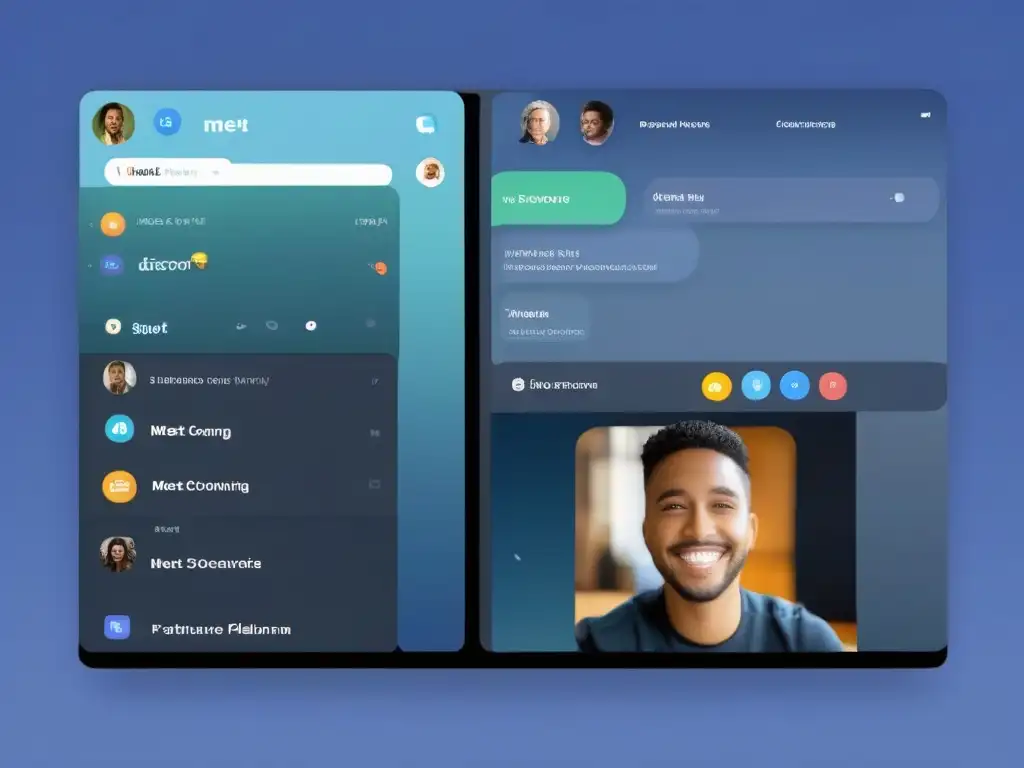 Comparación Jitsi Meet vs Discord: Interfaces destacadas Comparativa Jitsi Meet vs Discord: interfaces contrastantes para videoconferencias y comunicación comunitaria
