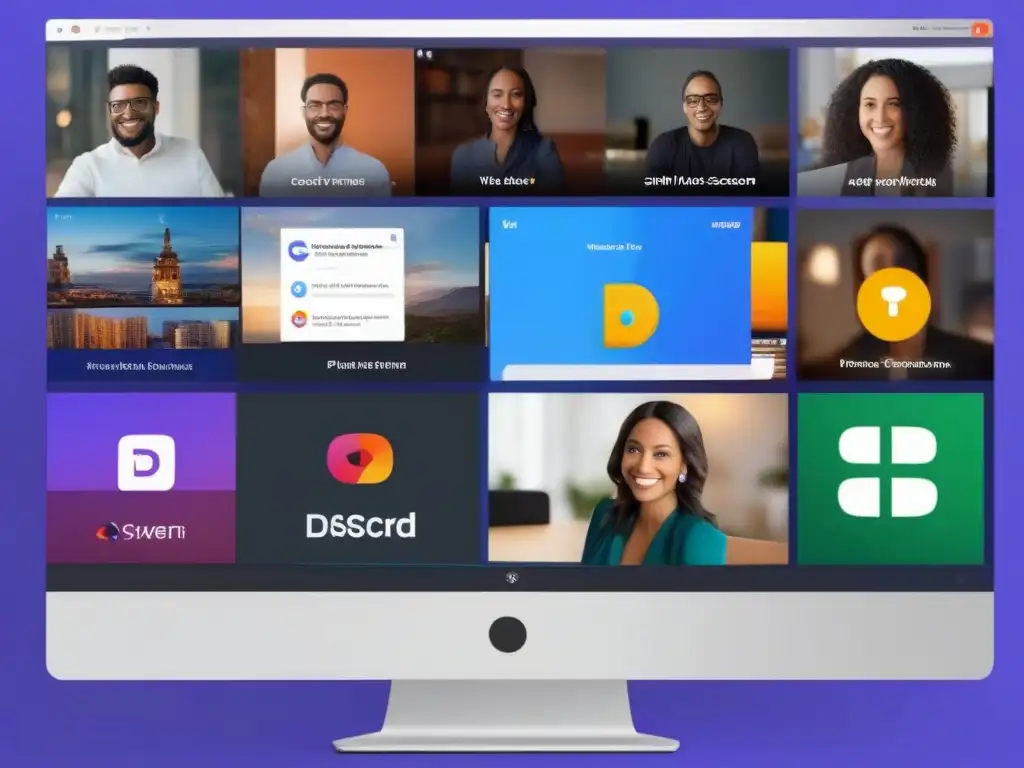 Comparación visual: Discord frente a Zoom, Google Meet y Microsoft Teams Comparativa de plataformas de videoconferencia como Discord, Zoom, Google Meet y Microsoft Teams