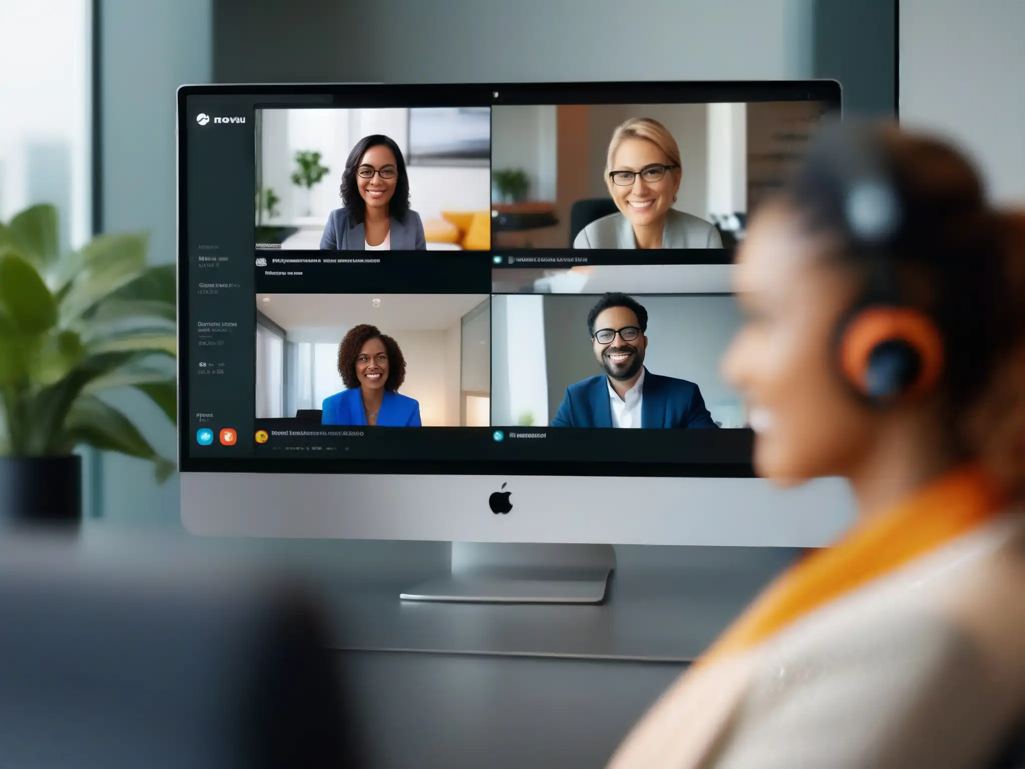 Comparación en pantalla dividida: Webex vs Comparativa de rendimiento entre Webex y GoToMeeting: calidad de video nítida en Webex vs pixelación y retraso en GoToMeeting