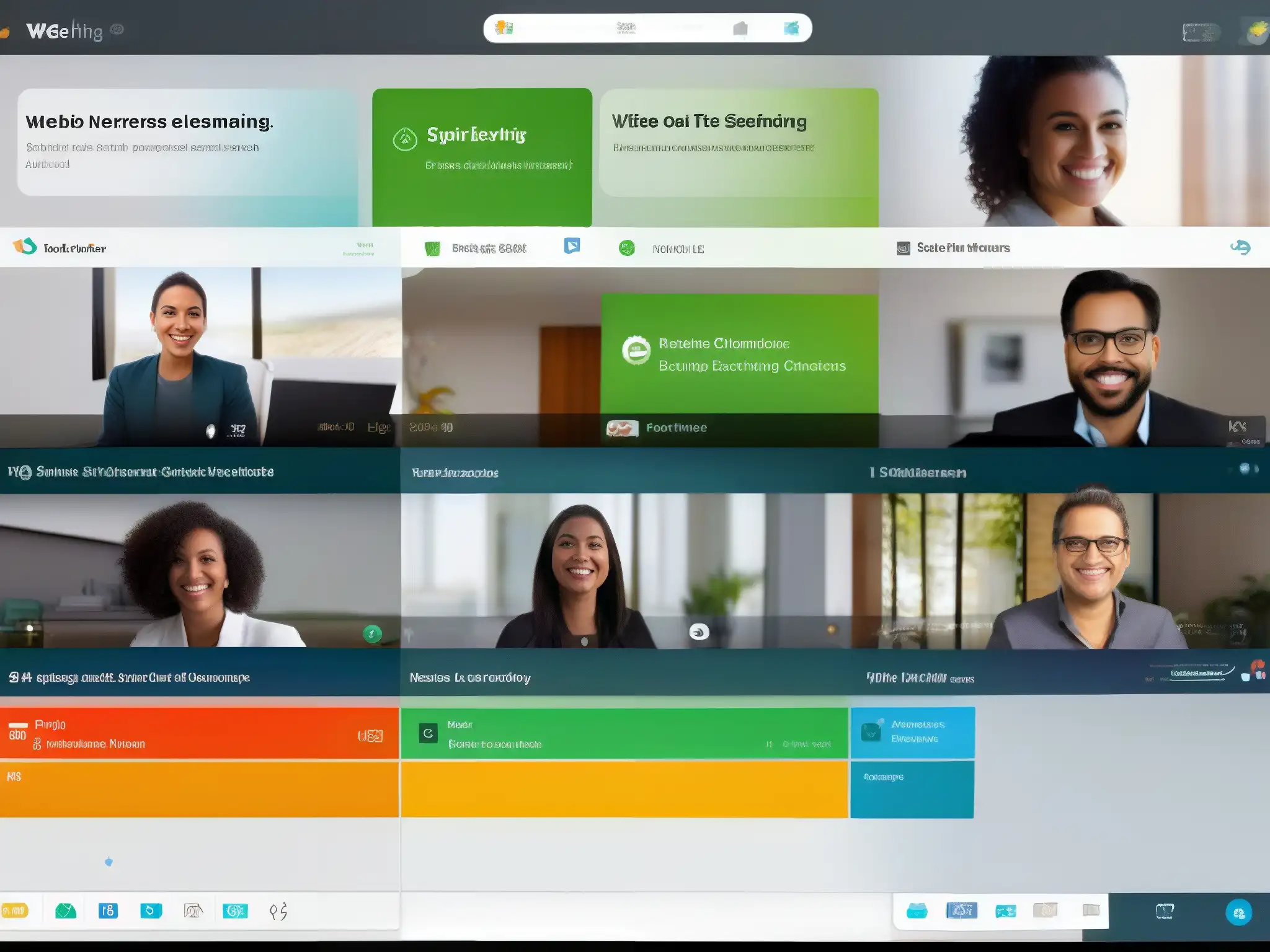 Comparación de interfaces: Webex vs Comparativa de rendimiento entre Webex y GoToMeeting, mostrando la interfaz de usuario y la experiencia en conexión lenta