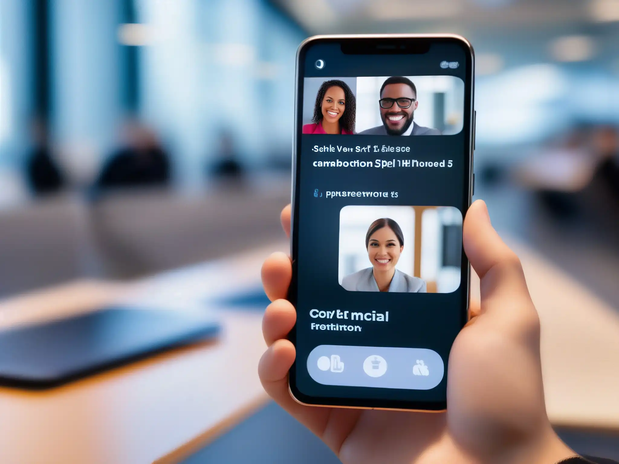 Videoconferencias con Zoom y FaceTime en entorno moderno Comparativa de rendimiento en videoconferencia móvil con Zoom y FaceTime en un entorno profesional y moderno