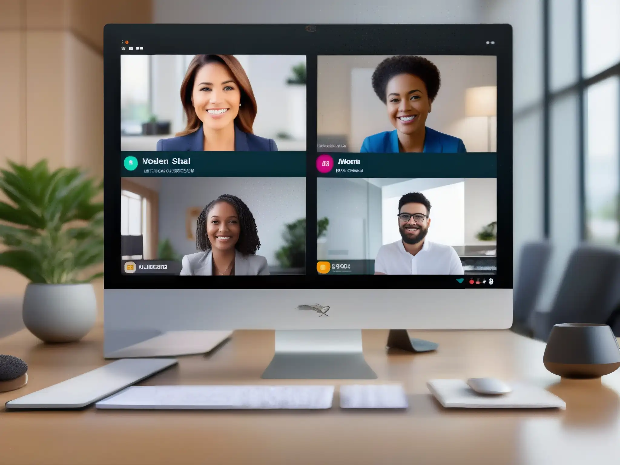 Videoconferencia de alta calidad en Zoom, WebEx y Slack Comparativa de resolución en videoconferencia entre Zoom, WebEx y Slack