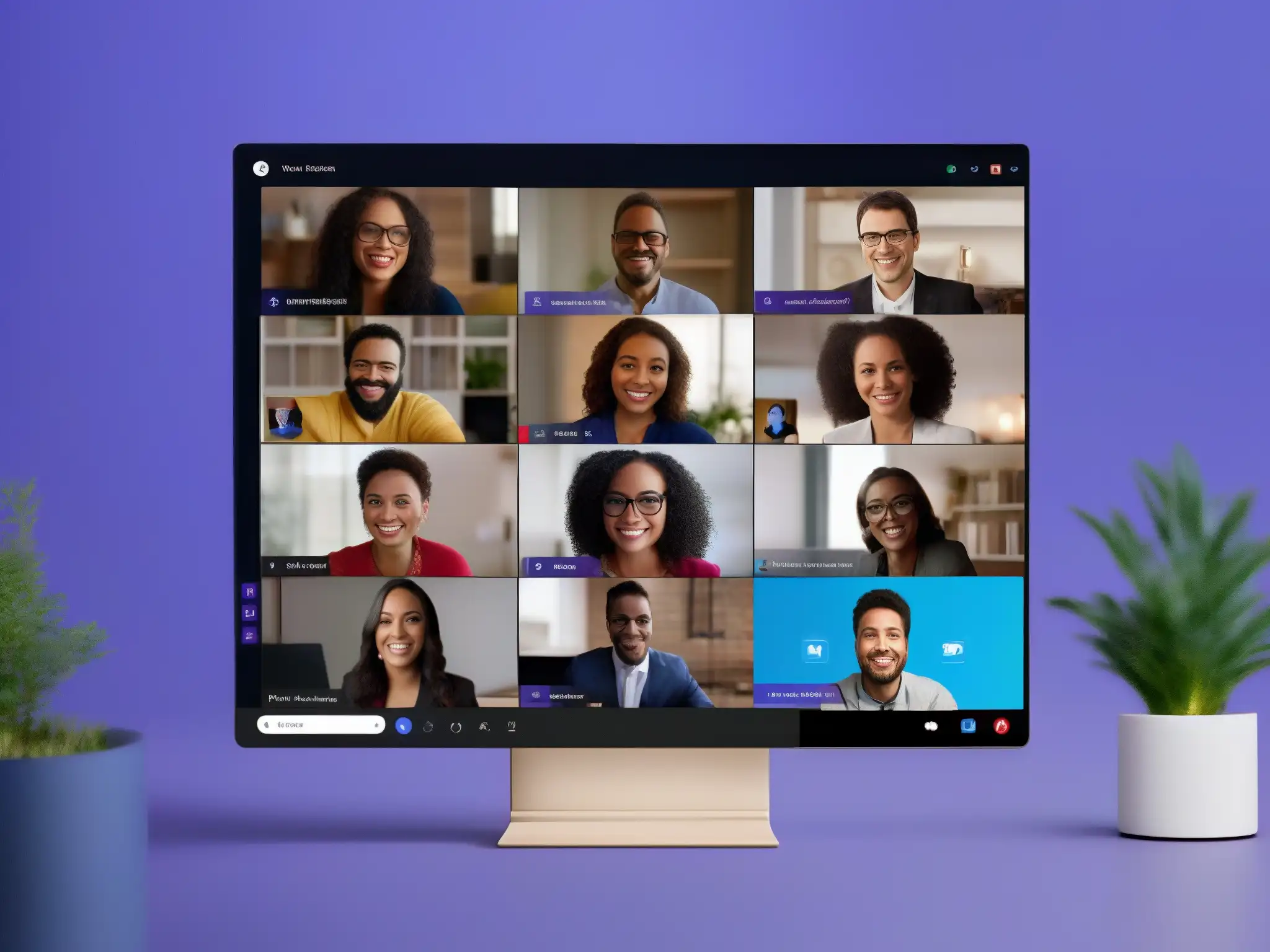 Comparación Microsoft Teams vs Skype: Calidad y Experiencia Una comparativa de videoconferencia entre Microsoft Teams y Skype, mostrando calidad de video y experiencia