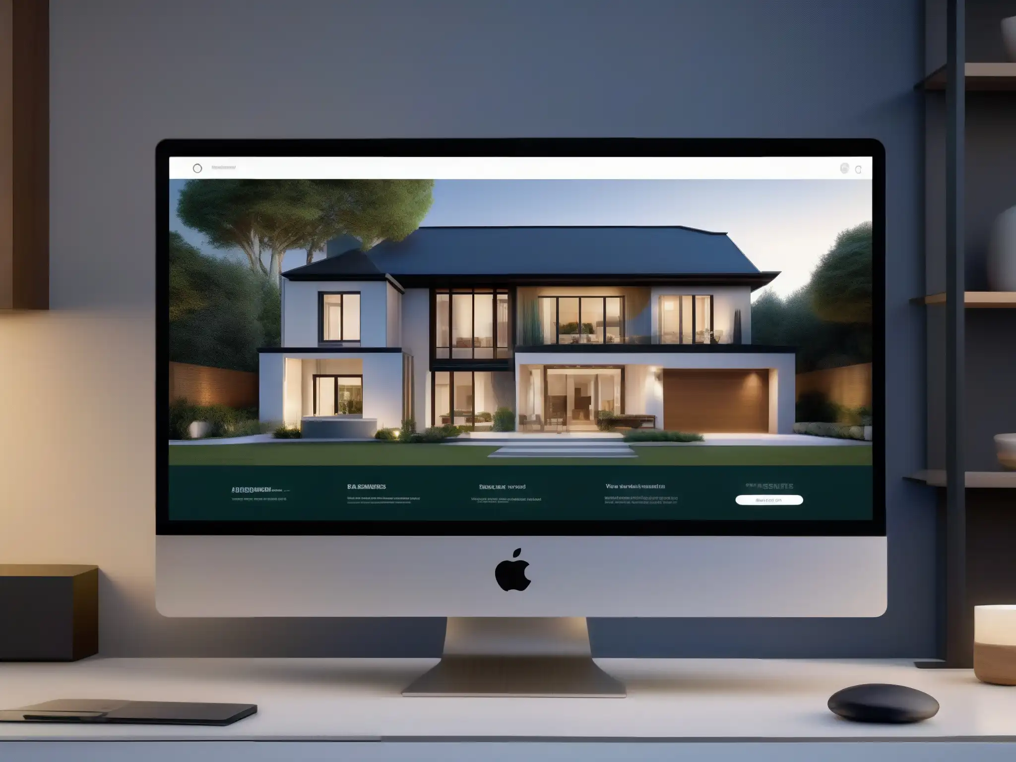 Tour virtual de lujo: Matterport vs Comparativa Matterport Zoom visitas virtuales: Interfaz de tour virtual en pantalla, con navegación intuitiva y modelo 3D de propiedad lujosa