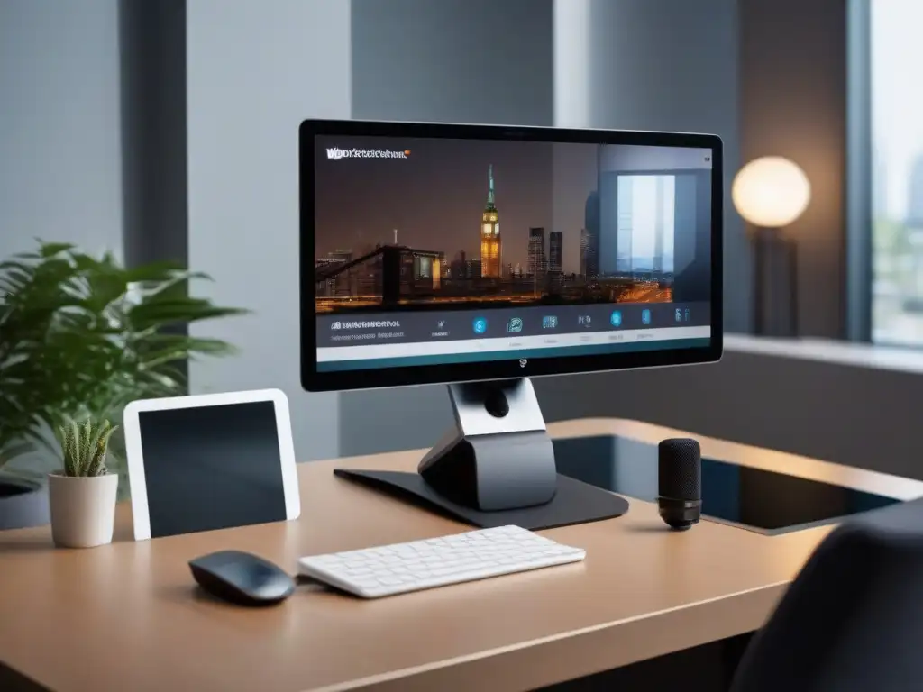 Configuración profesional para videoconferencias de alta calidad Una configuración profesional de videoconferencia con coherencia visual en videoconferencia