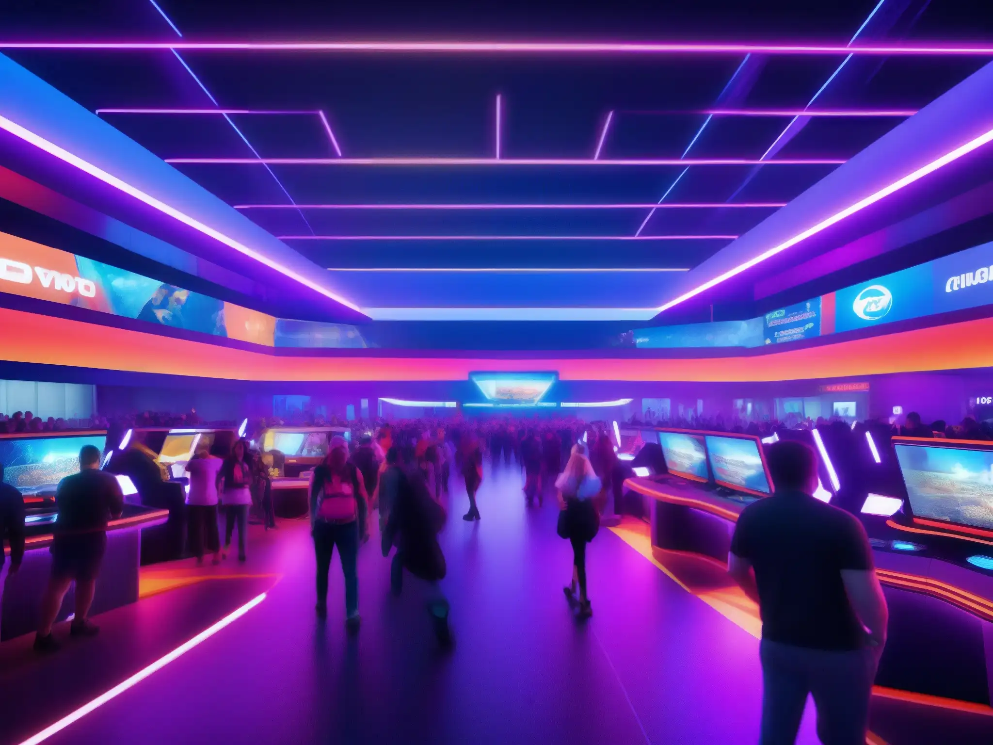 Convención de juegos: emoción y tecnología en 3D En la convención de juegos, la emoción se siente en el aire