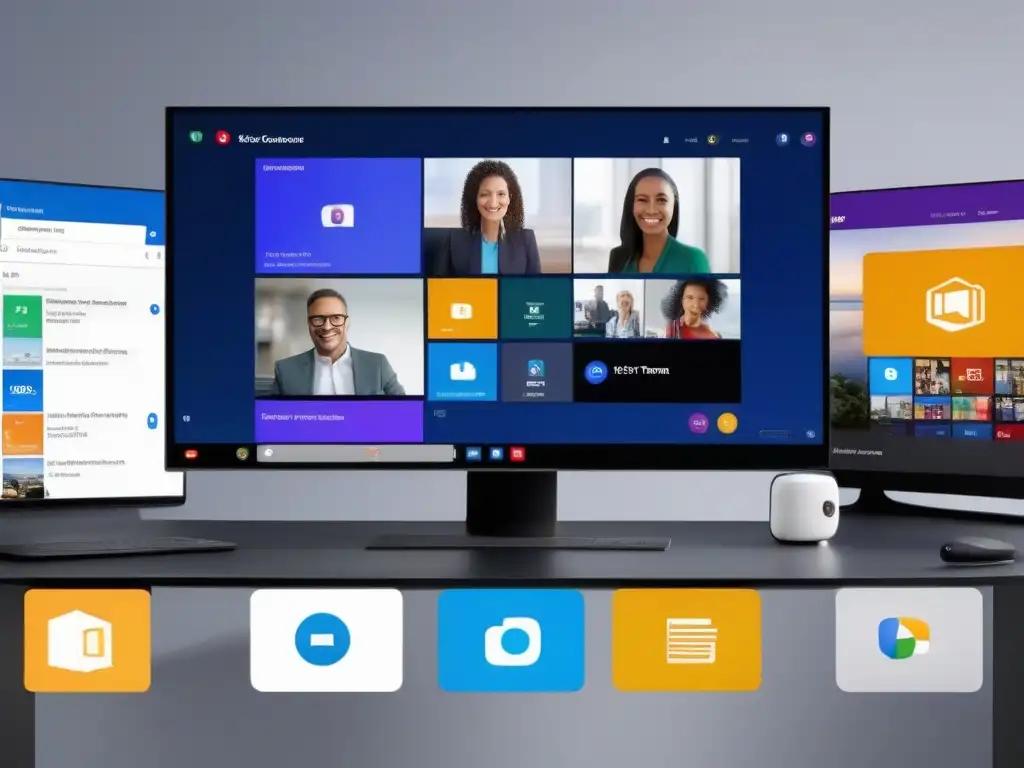 Comparativa 8k interfaces videollamadas: Zoom, Teams, Meet, Skype Comparación detallada en 8k de interfaces de videoconferencia como Zoom, Microsoft Teams, Google Meet y Skype
