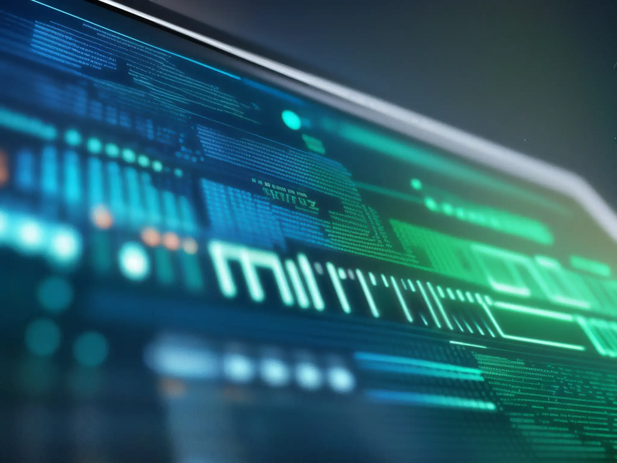 Algoritmo de encriptación: seguridad y tecnología de vanguardia Detalle de algoritmo de cifrado ejecutándose en pantalla, con complejas ecuaciones y símbolo de candado digital