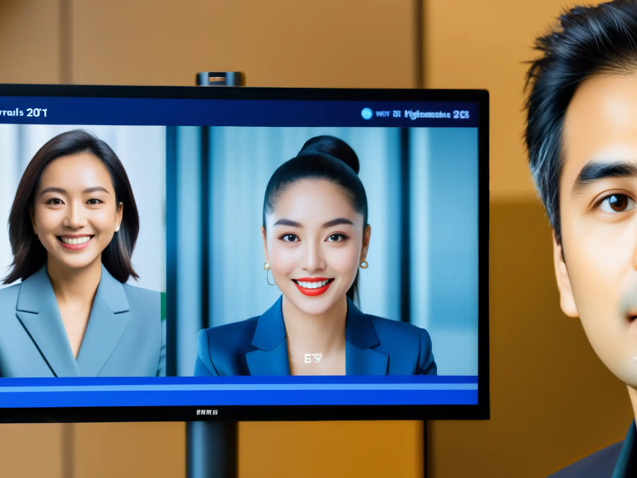 Comparación de calidad H Detalle impactante de videoconferencia con codecs H