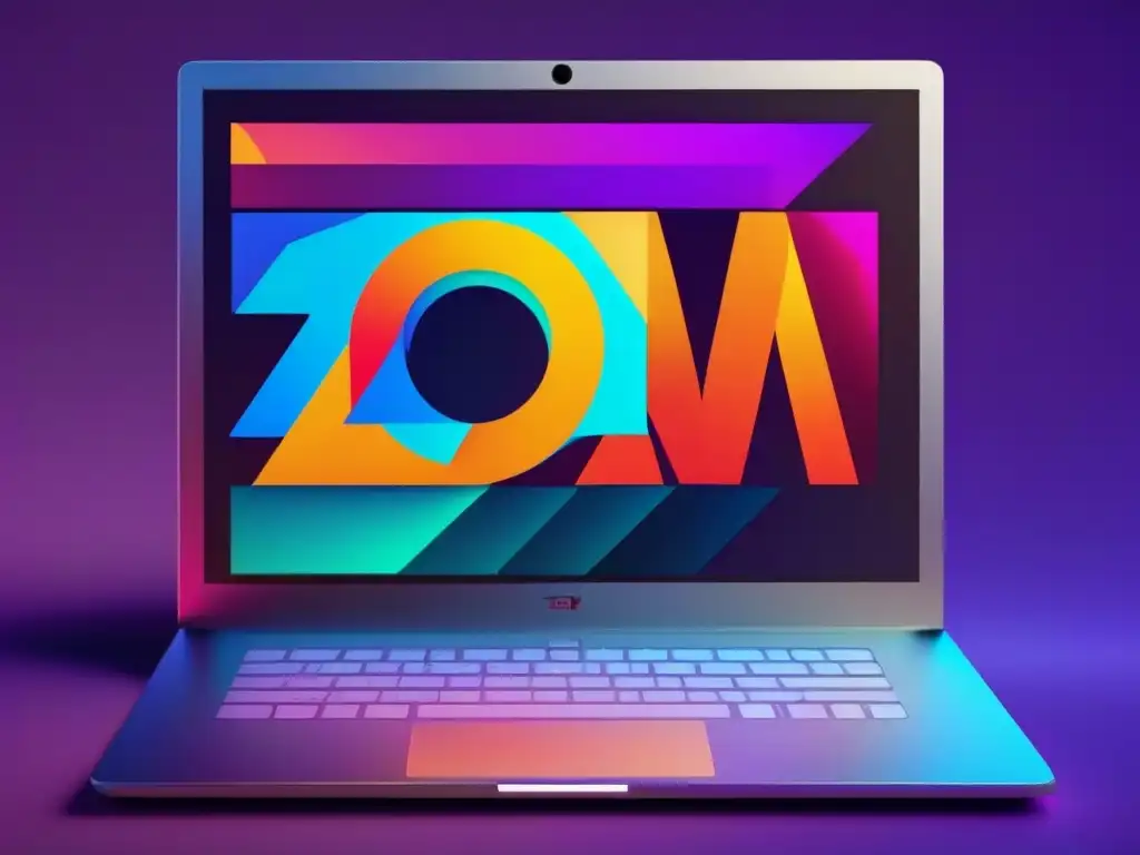 Zoom: Pantalla detallada y vibrante Detalle de pantalla de Zoom, con colores vibrantes y controles nítidos
