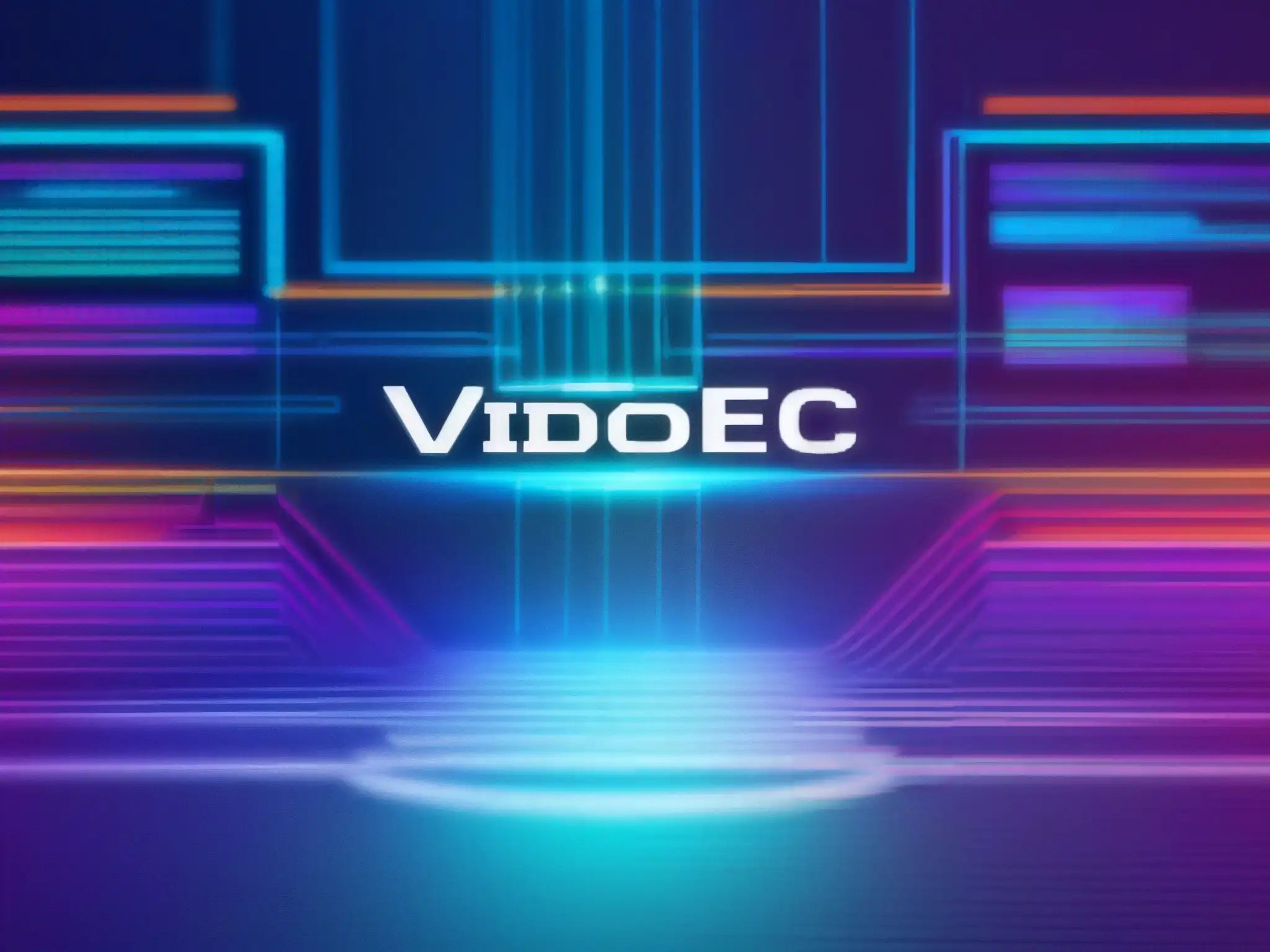 Diagrama de algoritmo de códec de video ultradetallado Diagrama detallado del algoritmo de codec de video, con colores vibrantes y diseño moderno
