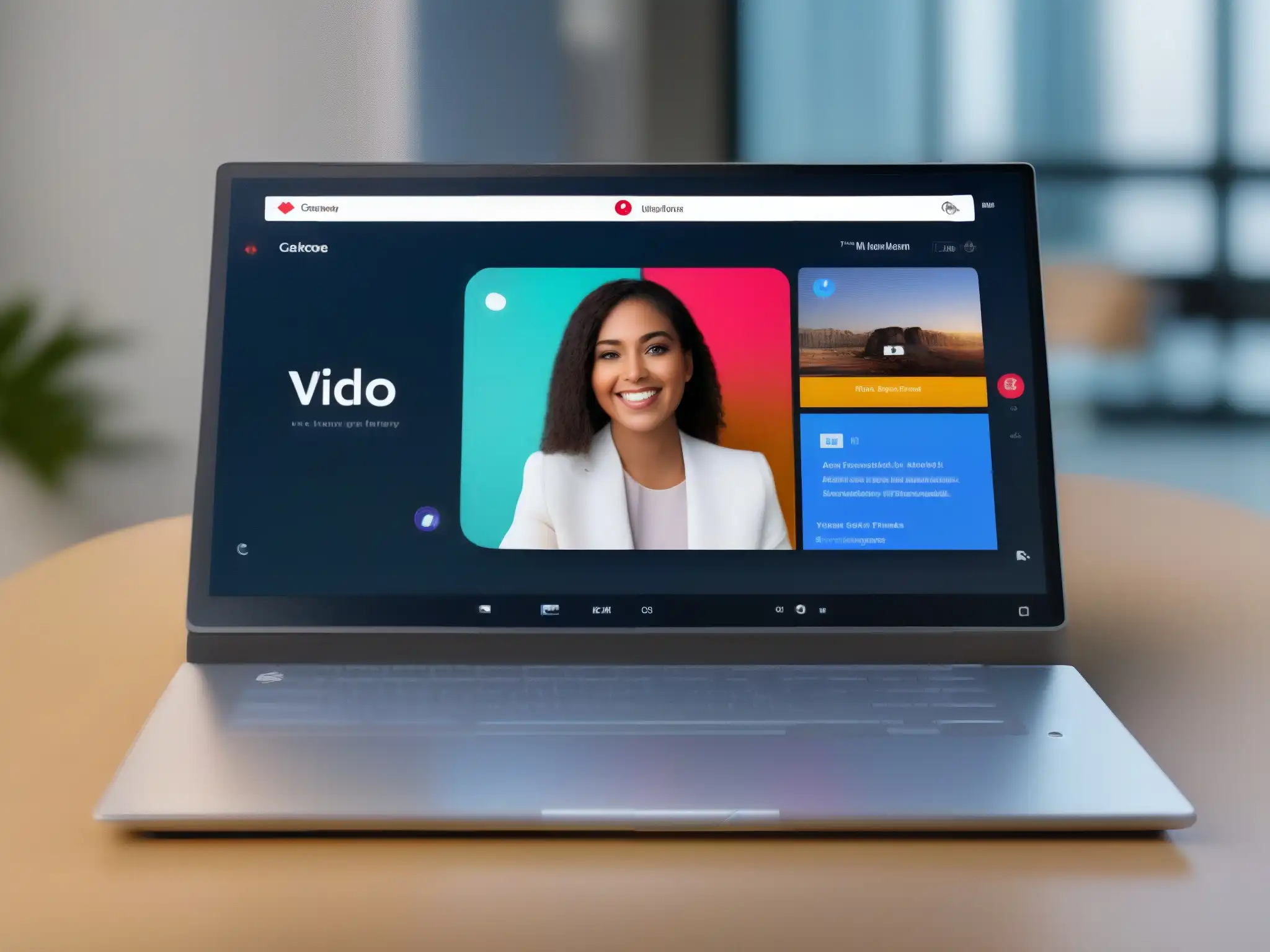 Diseño de video llamada: simple vs Diseño de Interface Herramientas Videoconferencia: Contraste entre interfaces de video llamadas, resaltando la importancia del diseño intuitivo