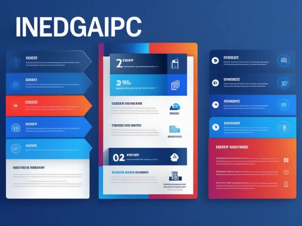 Diseño de diapositivas moderno y minimalista para enseñanza en línea Diseño moderno de diapositivas para comprensión estudiante online, con colores vibrantes y diseño limpio y atractivo en azul eléctrico y navy