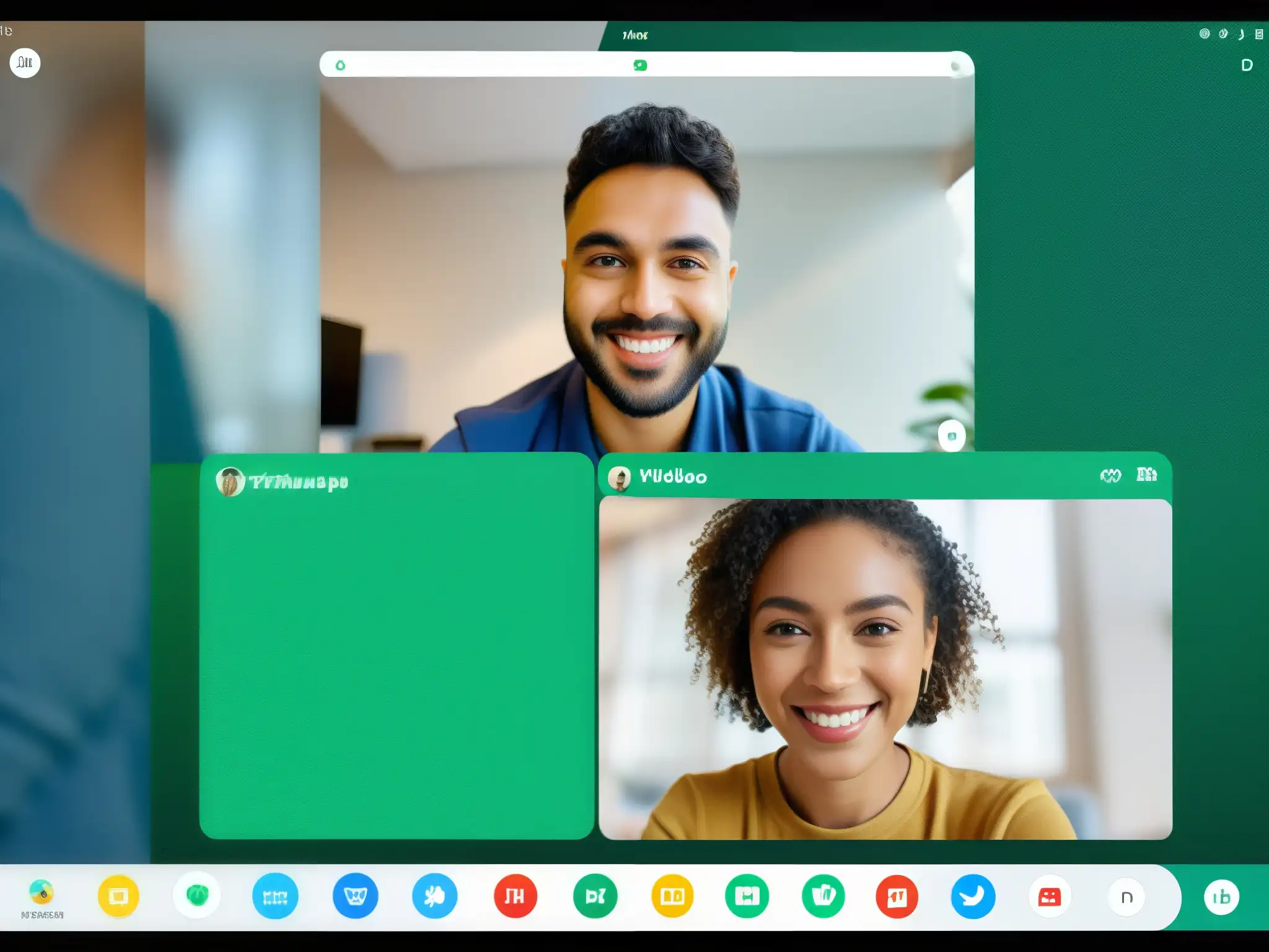 Comparación de video llamadas: WhatsApp vs Comparación de eficacia de WhatsApp Video Calls para negocios locales en una imagen profesional de pantalla dividida