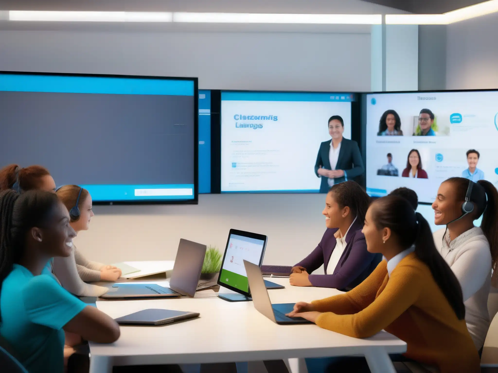 Clase de idiomas en línea con Skype: diversión y aprendizaje Una emocionante clase virtual de idiomas con la mejor plataforma de videoconferencia para cursos de idiomas