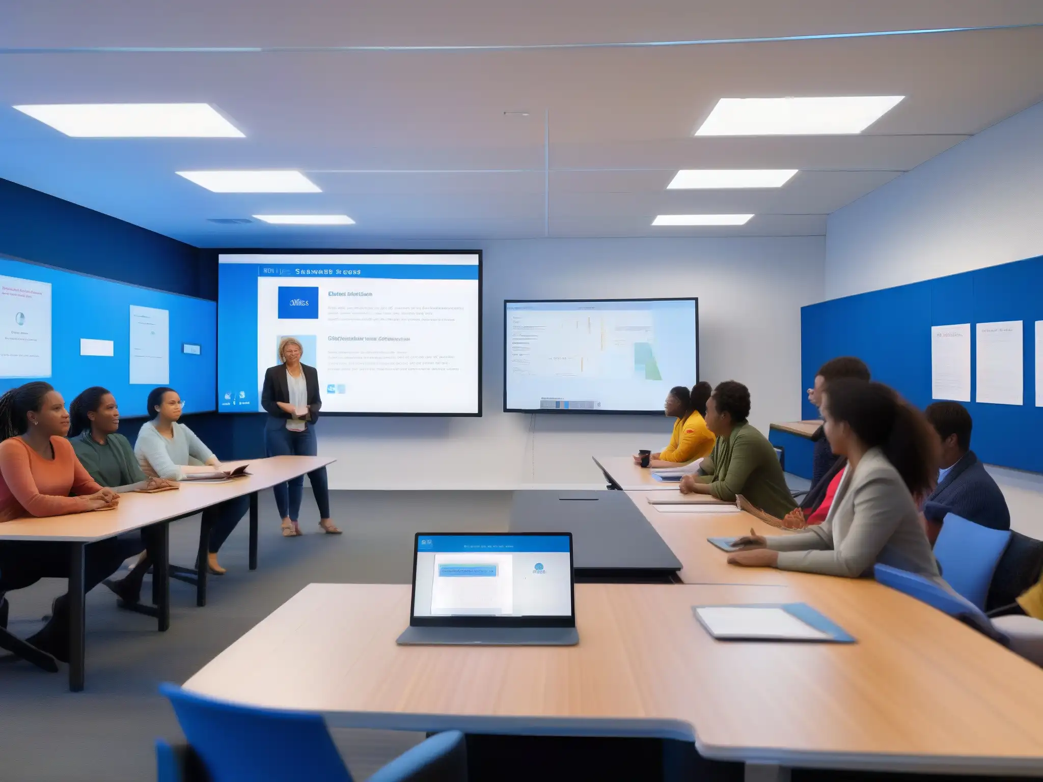 Aula virtual dinámica con BigBlueButton para aprendizaje a distancia Una emocionante clase virtual con BigBlueButton, destacando las ventajas de la educación a distancia