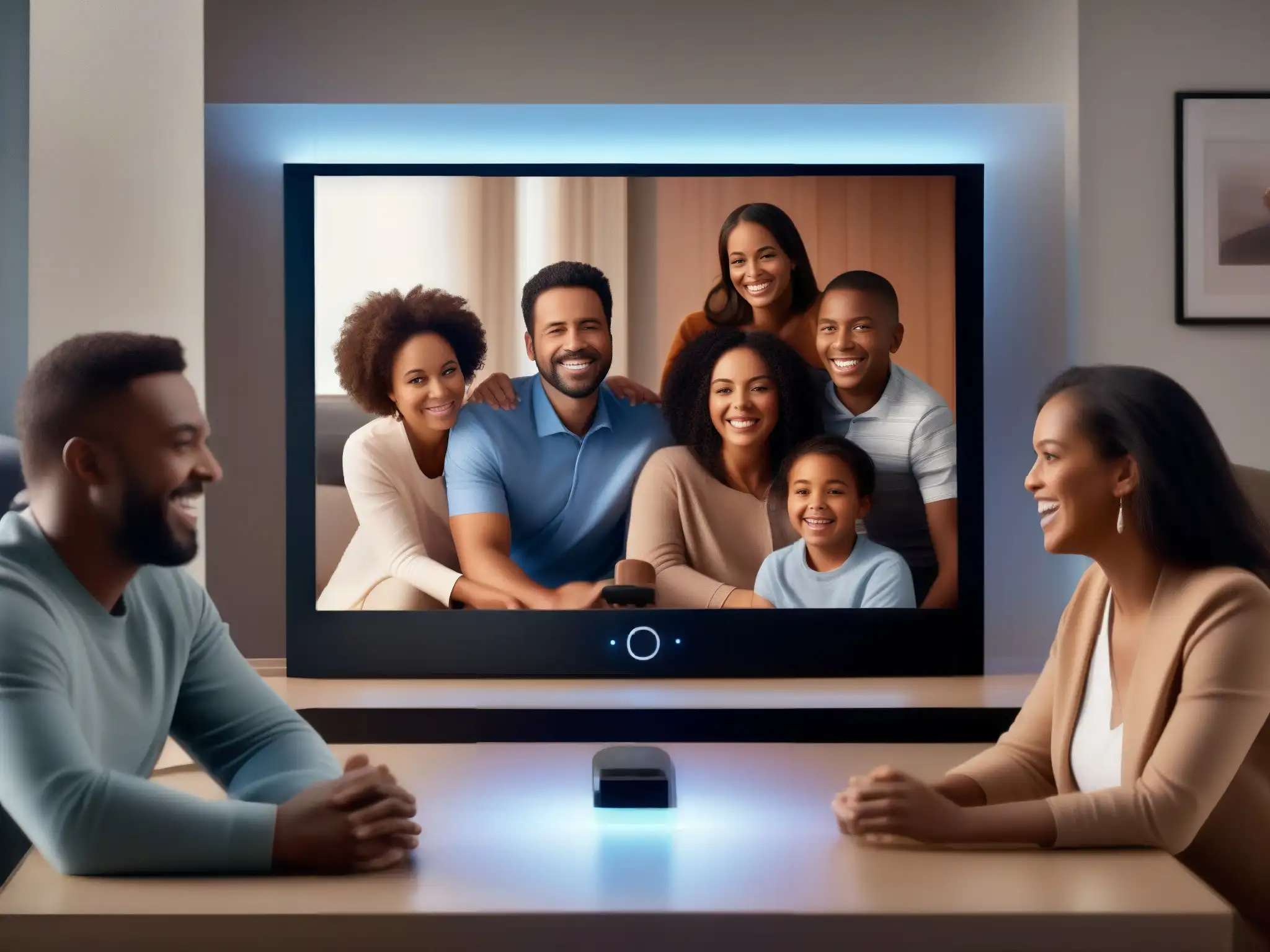 Emotiva reunión familiar a través de videoconferencia Emotivo reencuentro familiar a distancia a través de videoconferencias familiares