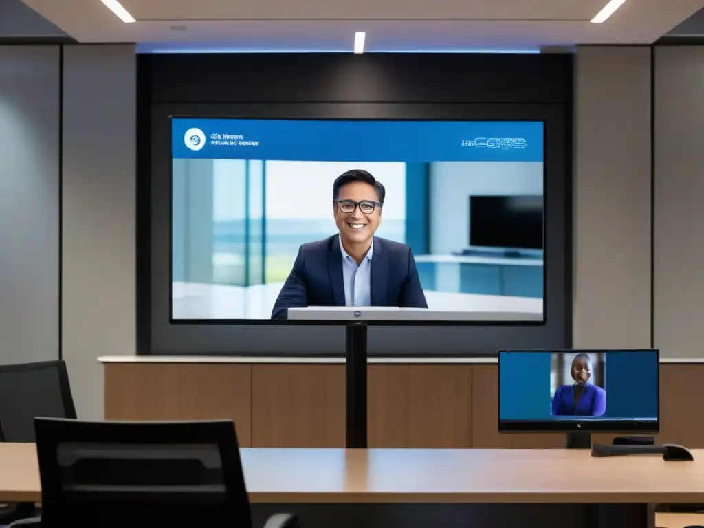 Setup de Videoconferencia de Alta Tecnología Equipo de videoconferencia de vanguardia garantiza transmisión estable para experiencias de alta calidad