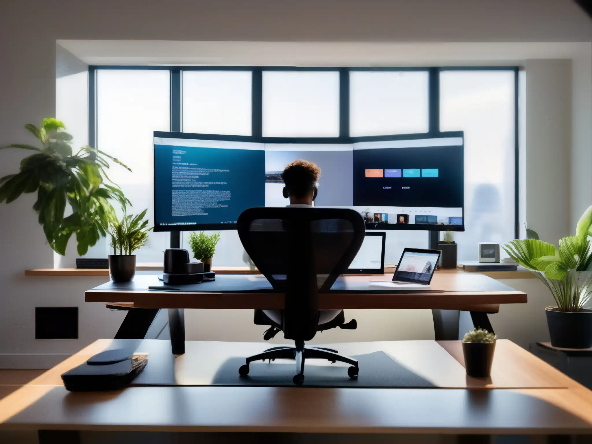 Oficina en casa con Viber: productividad y enfoque Un espacio de trabajo en casa con Viber para videoconferencias
