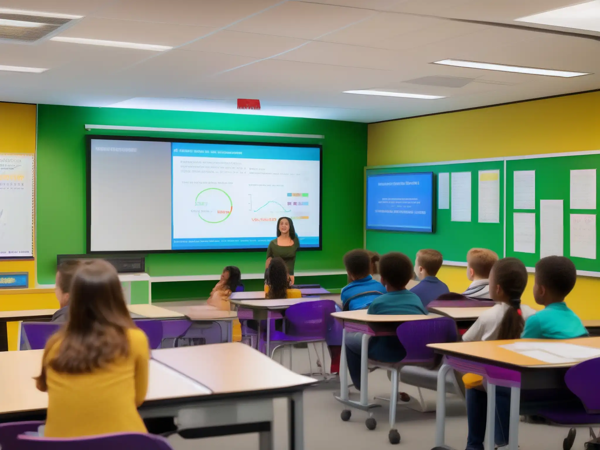 Aula virtual de matemáticas: dinámica interactiva y entusiasmo Estudiantes entusiastas participando en una dinámica clase de matemáticas virtual con BigBlueButton en Aulas Virtuales Matemáticas