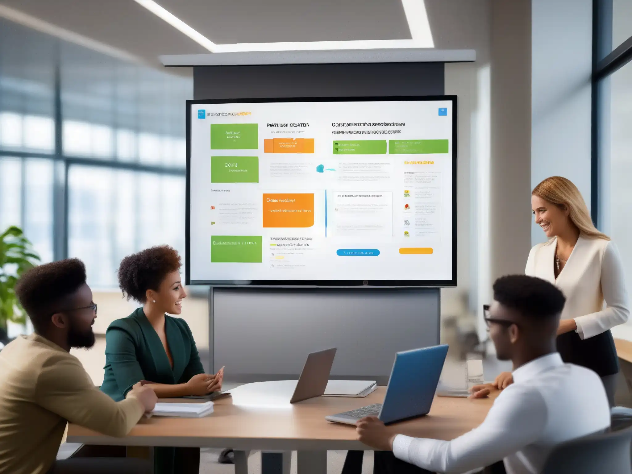 Sesión de Colaboración Virtual: Diversidad e Innovación Grupo diverso usa mejores herramientas colaboración clases virtuales para sesiones virtuales dinámicas e innovadoras
