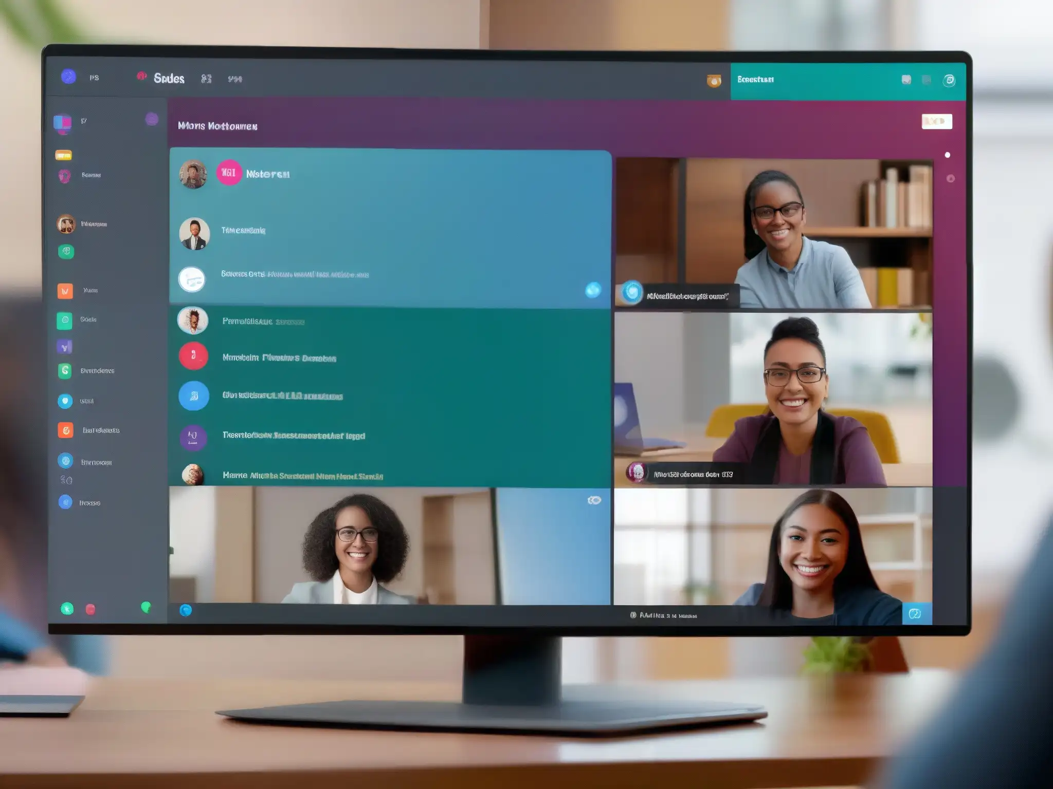 Comparación de videoconferencias: Slack vs Herramientas de videoconferencia comparativa: Slack y Discord, interfaces modernas, versátiles y adaptativas para entornos profesionales y educativos