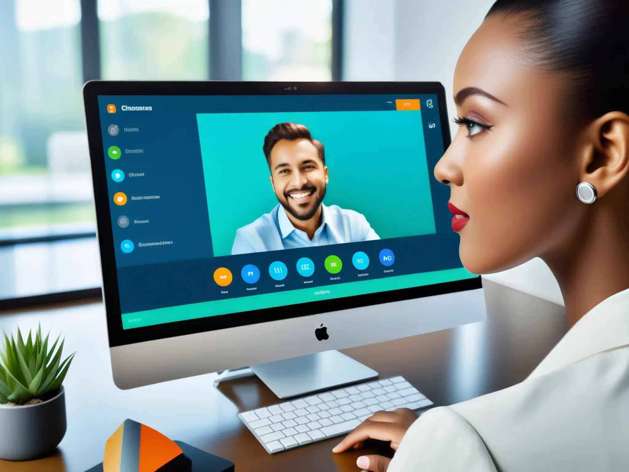 Plataforma educativa integrada con videoconferencia Integración LMS en videoconferencia: Colaboración educativa en un entorno moderno y profesional con herramientas intuitivas