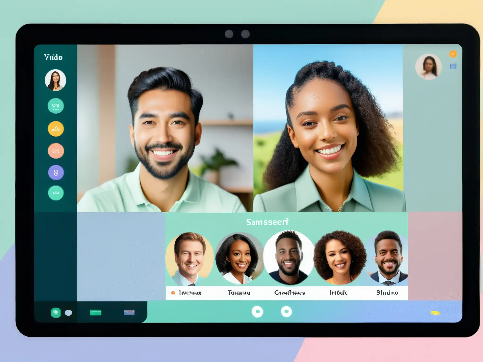 La importancia del diseño en videoconferencias: contraste impactante Comparación entre interfaces de videoconferencia: moderna y eficiente vs