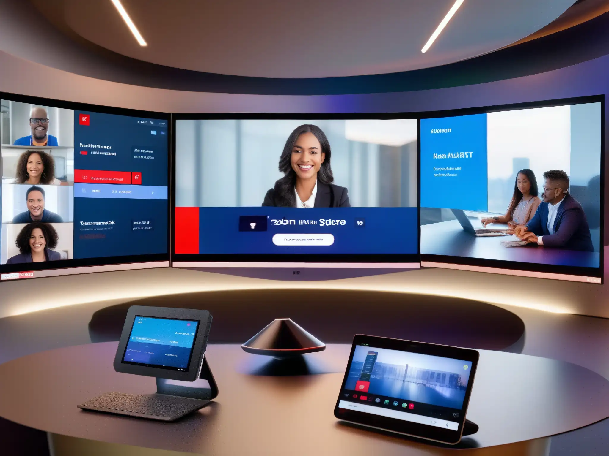 Comparación de interfaces: Avaya Spaces vs Comparación de interfaces de videoconferencia: Avaya Spaces vs