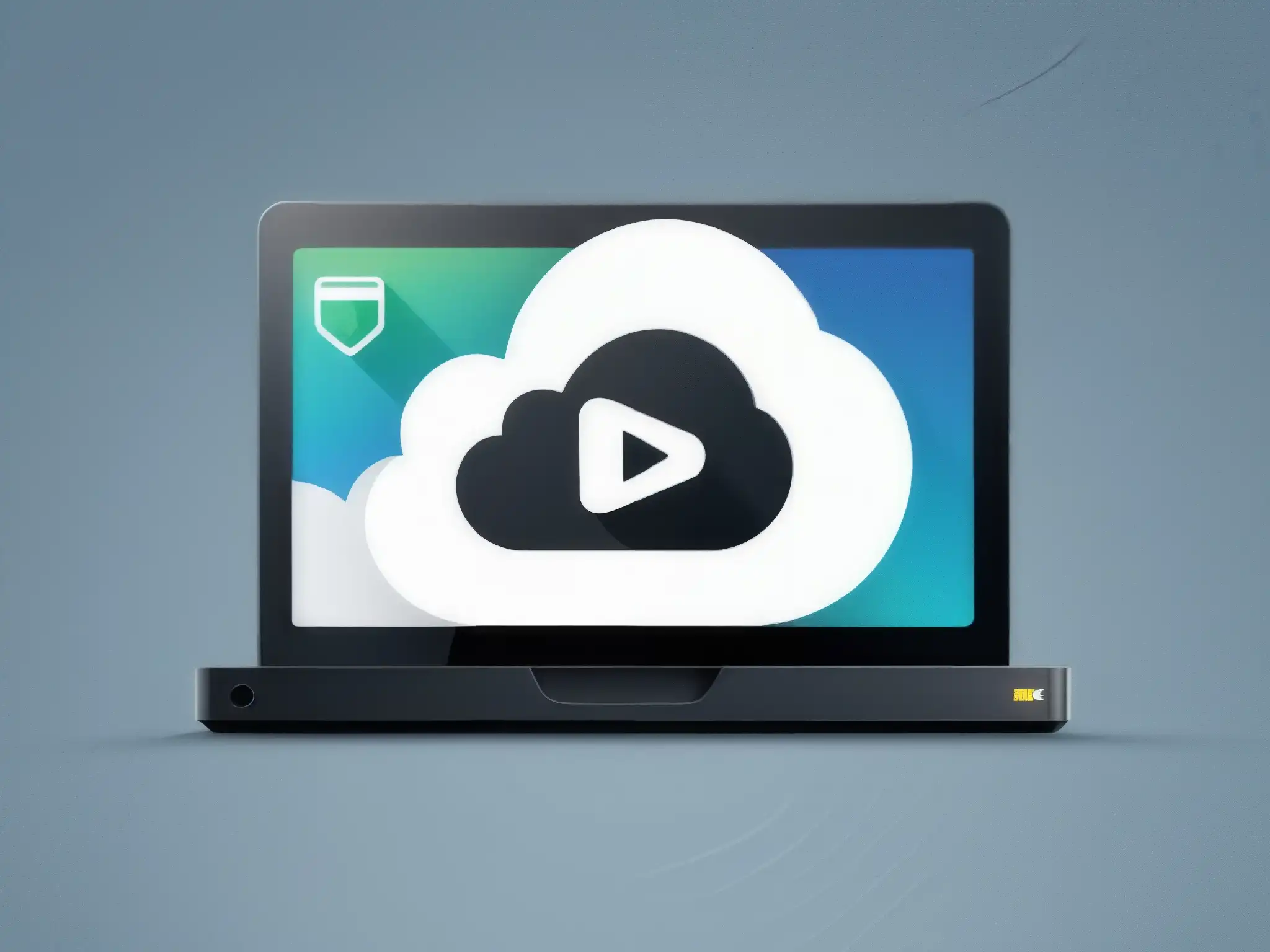 Interfaz de almacenamiento en la nube moderna y segura con videoconferencias Interfaz de almacenamiento en la nube para videoconferencias con seguridad avanzada y diseño profesional