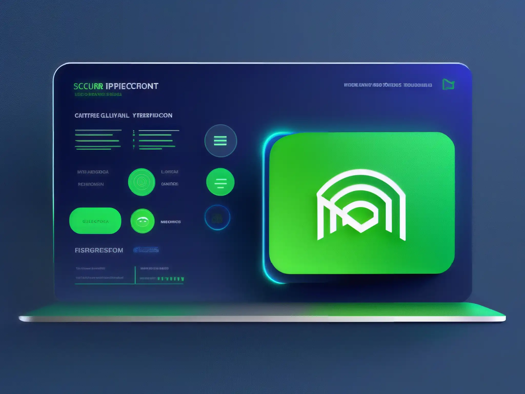 Plataforma eLearning segura con cifrado avanzado Interfaz digital futurista y segura para elearning con protocolos avanzados de seguridad