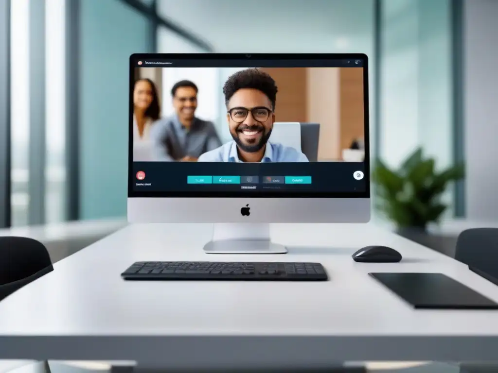 Plataforma de videoconferencia 8k: Automatización avanzada Interfaz moderna de videoconferencia 8k con automatización