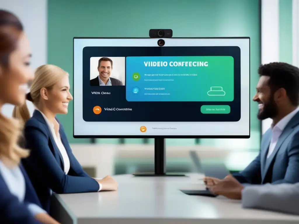 Plataforma de Videoconferencia Personalizable Interfaz personalizable de videoconferencia con opciones avanzadas de personalización, ofreciendo una experiencia moderna e intuitiva