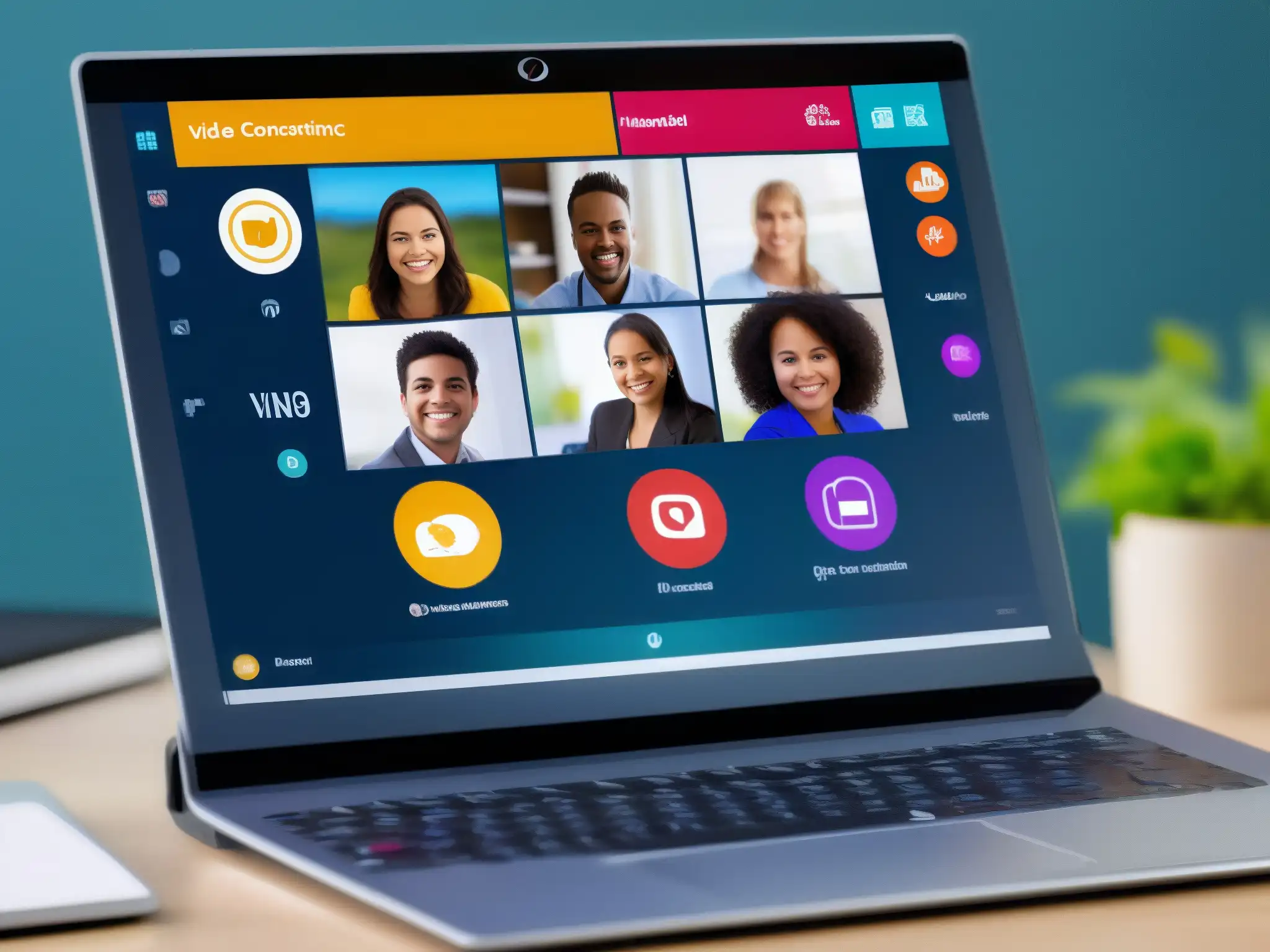 Interfaz inclusiva para videoconferencias educativas Una interfaz de videoconferencia para educación especial con usabilidad inclusiva y diseño intuitivo