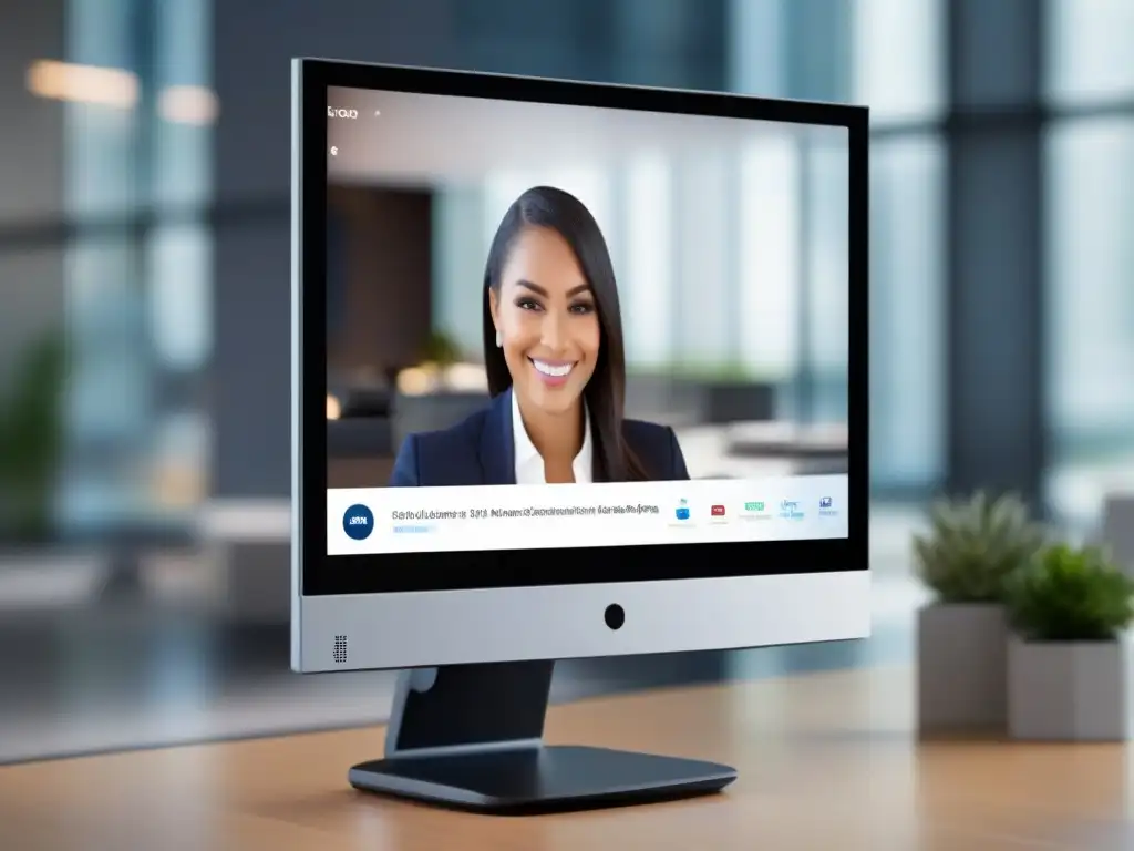 Interfaz de videoconferencia futurista y personalizable Una interfaz de videoconferencia futurista y personalizable