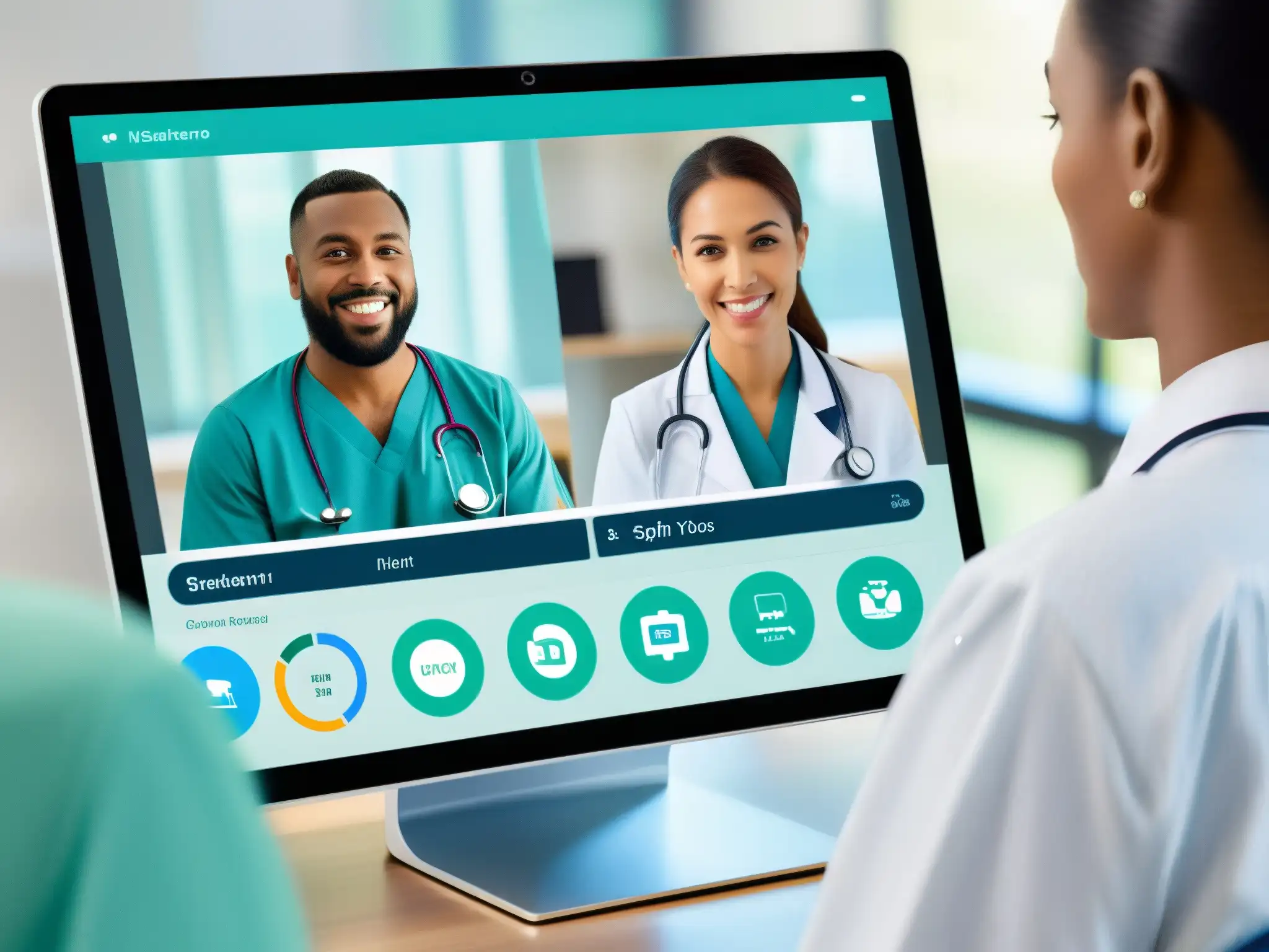 Telemedicina: Interfaz de Videoconferencia para Consultas Médicas Un interfaz de videoconferencia moderna con herramientas integradas para la gestión de pacientes