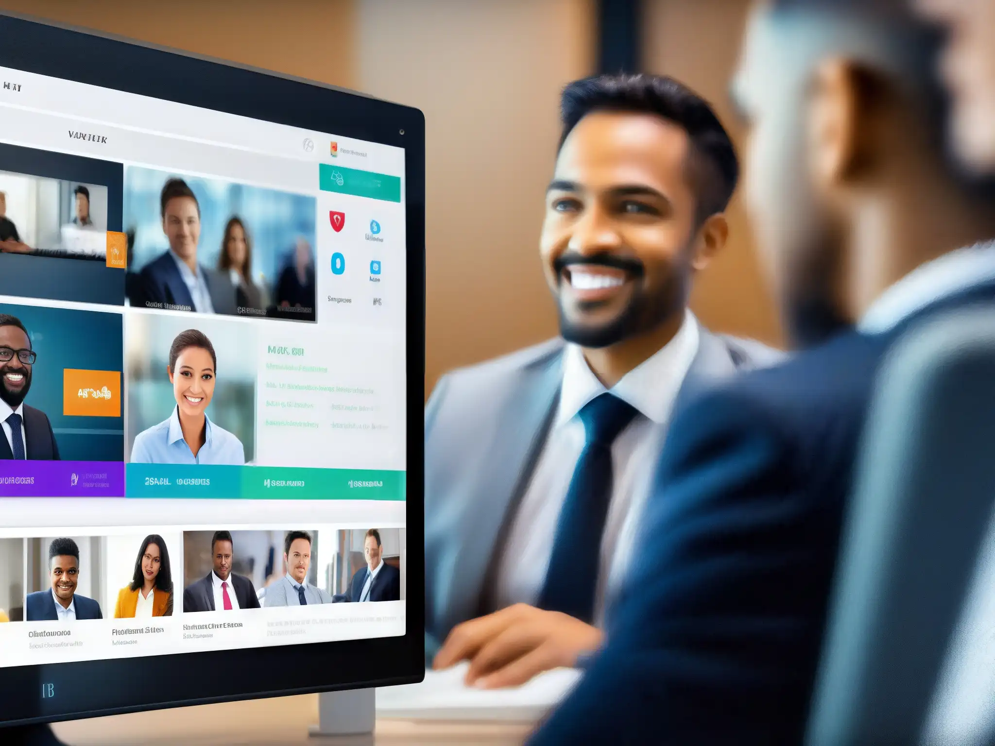 Plataforma de videoconferencia segura y elegante Interfaz de videoconferencia moderna y segura con equilibrio entre seguridad y usabilidad